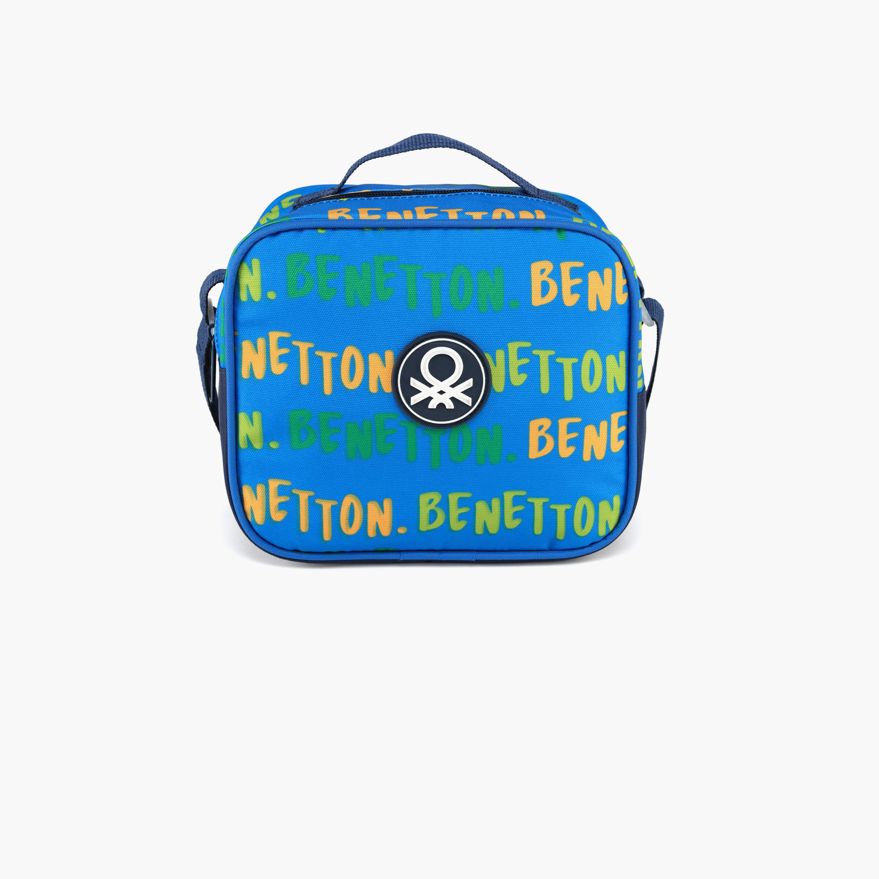 United Colors of Benetton Printed Lunch Tote with Zipper Closure and Adjustable Strap-school-lunchessentials-lunchbags-image-1