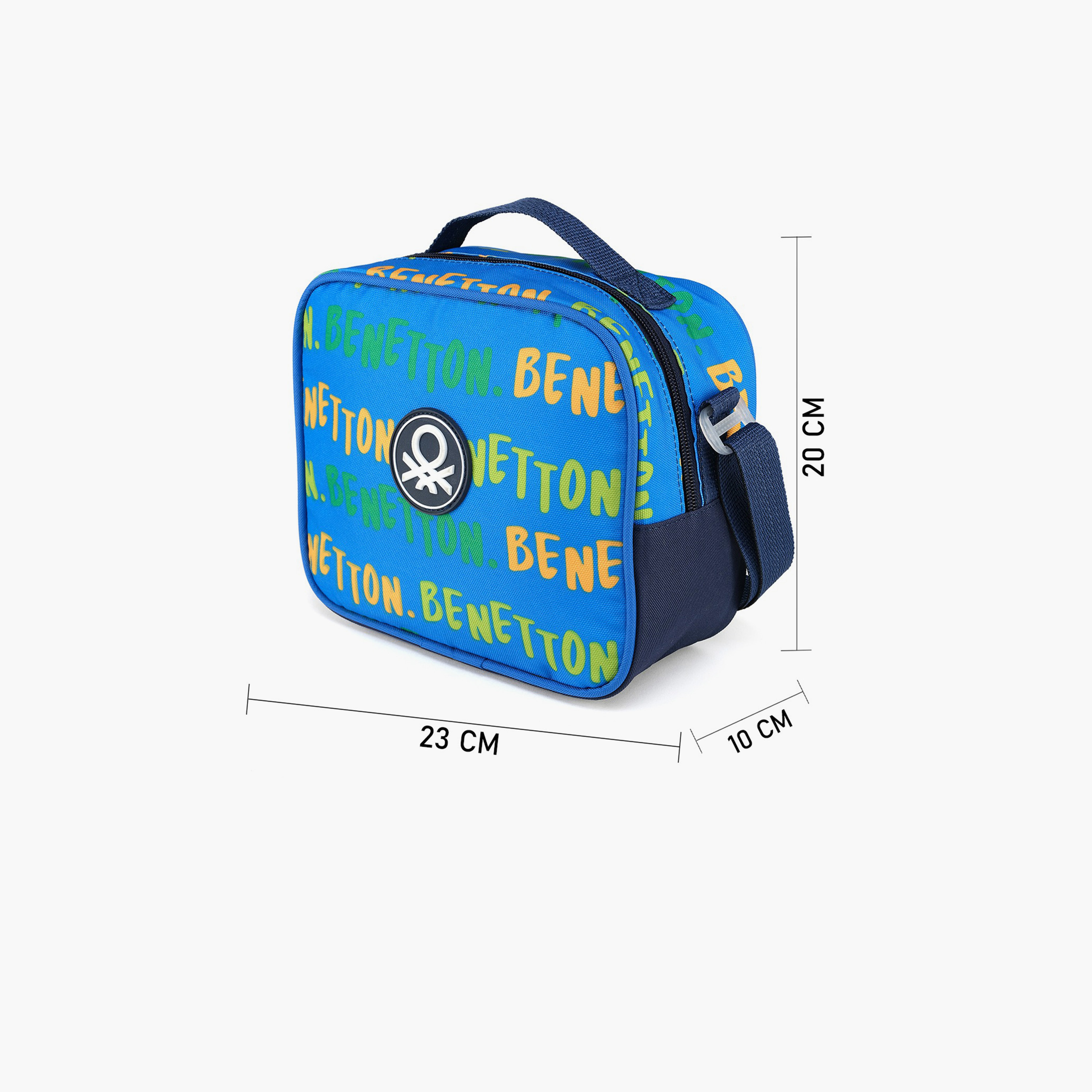 United Colors of Benetton Printed Lunch Tote with Zipper Closure and Adjustable Strap-school-lunchessentials-lunchbags-image-5