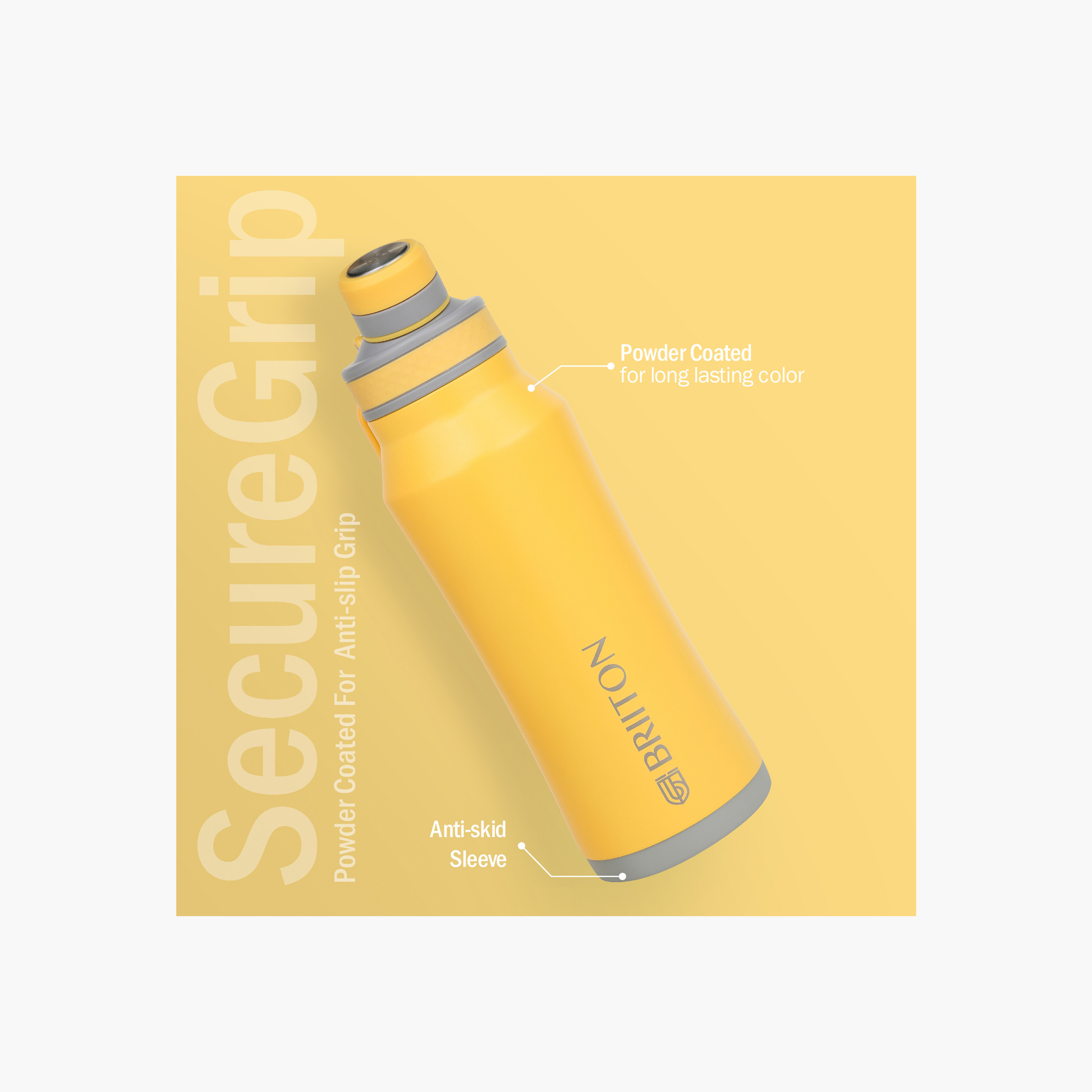 قارورة مياه ستانلس ستيل معزولة بطبعات من بريتون - 1 لتر-household-dining-drinkserveware-bottles-image-2
