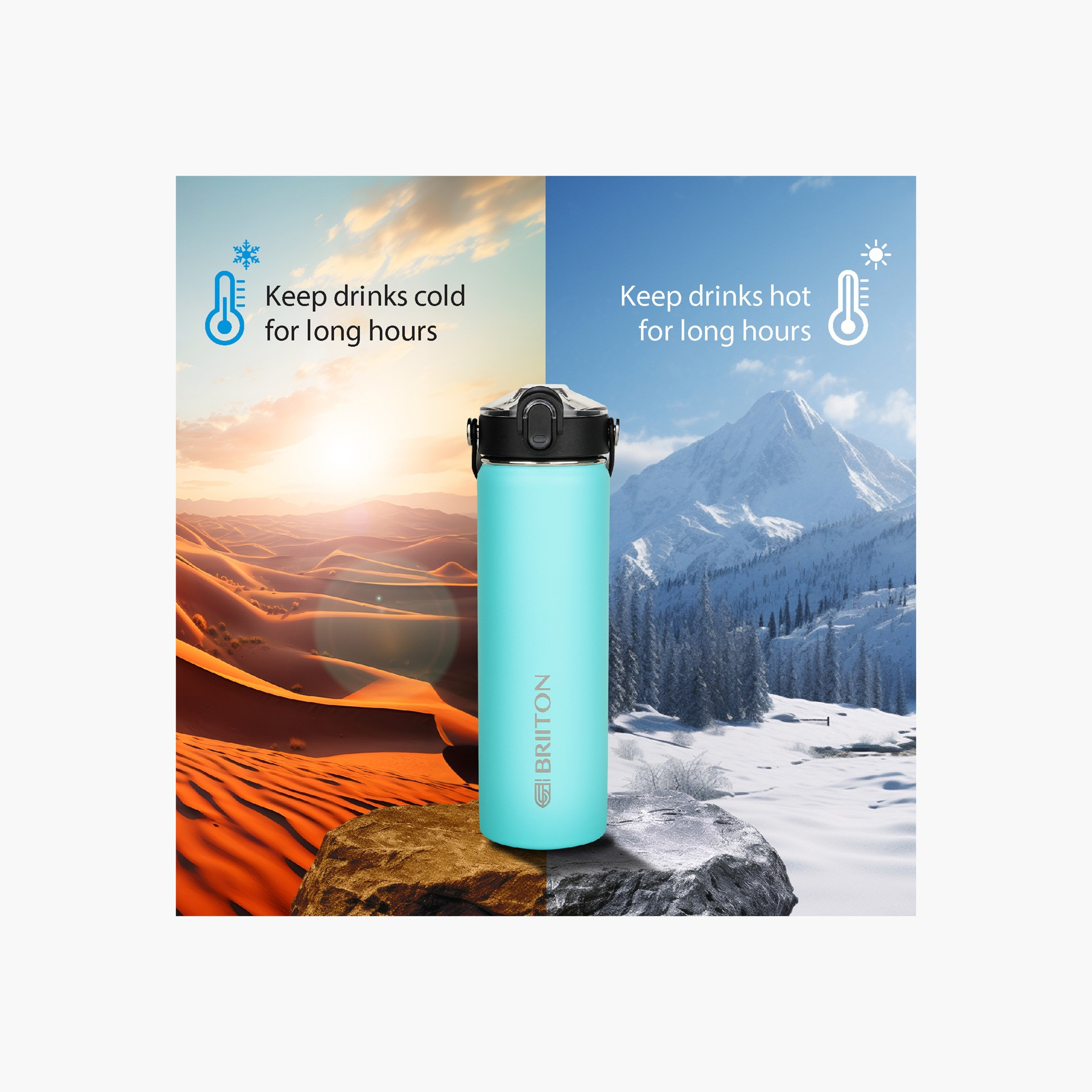Briiton Logo Print Insulated Stainless Steel Water Bottle - 750 ml-household-dining-drinkserveware-bottles-image-3