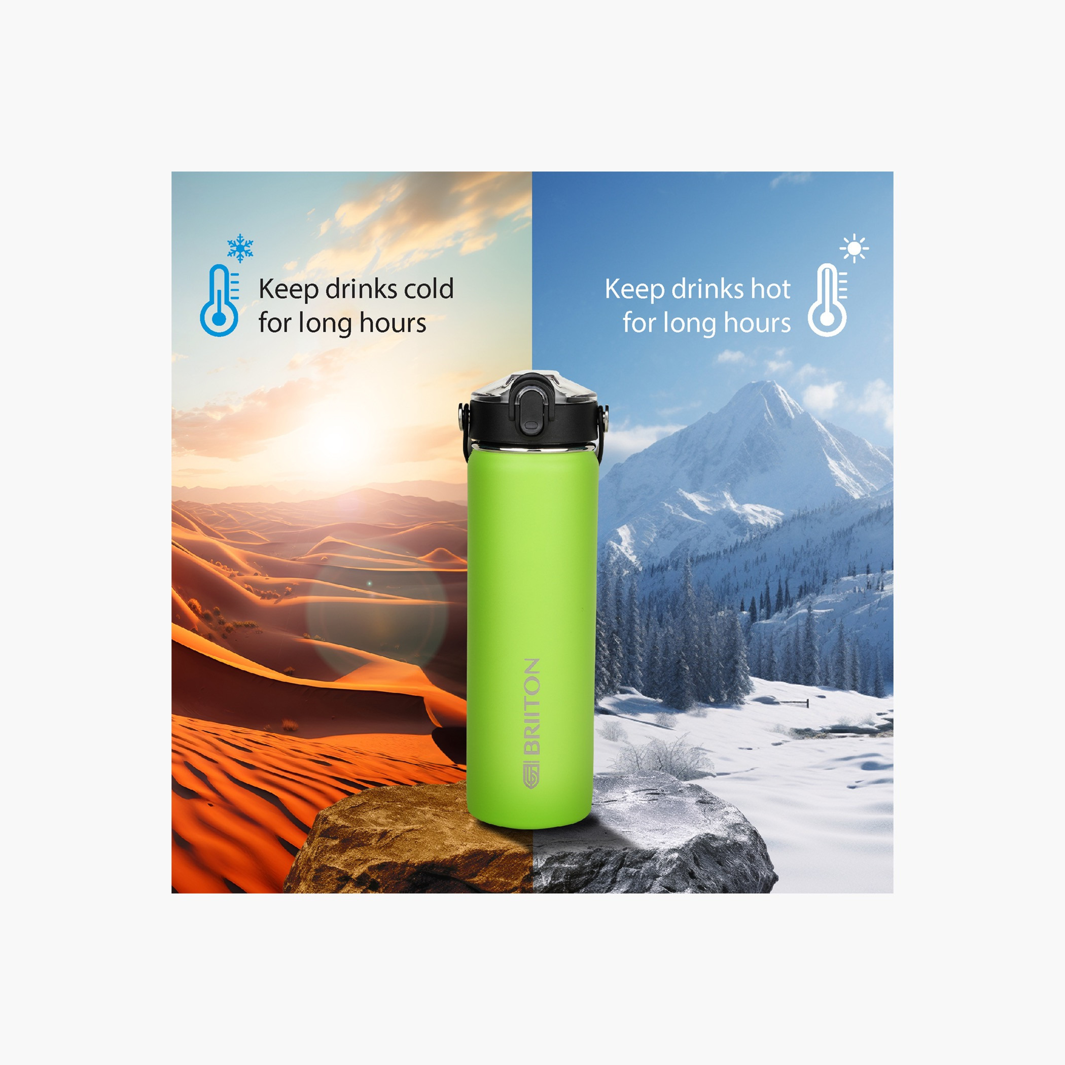Briiton Logo Print Insulated Stainless Steel Water Bottle - 750 ml-household-dining-drinkserveware-bottles-image-3