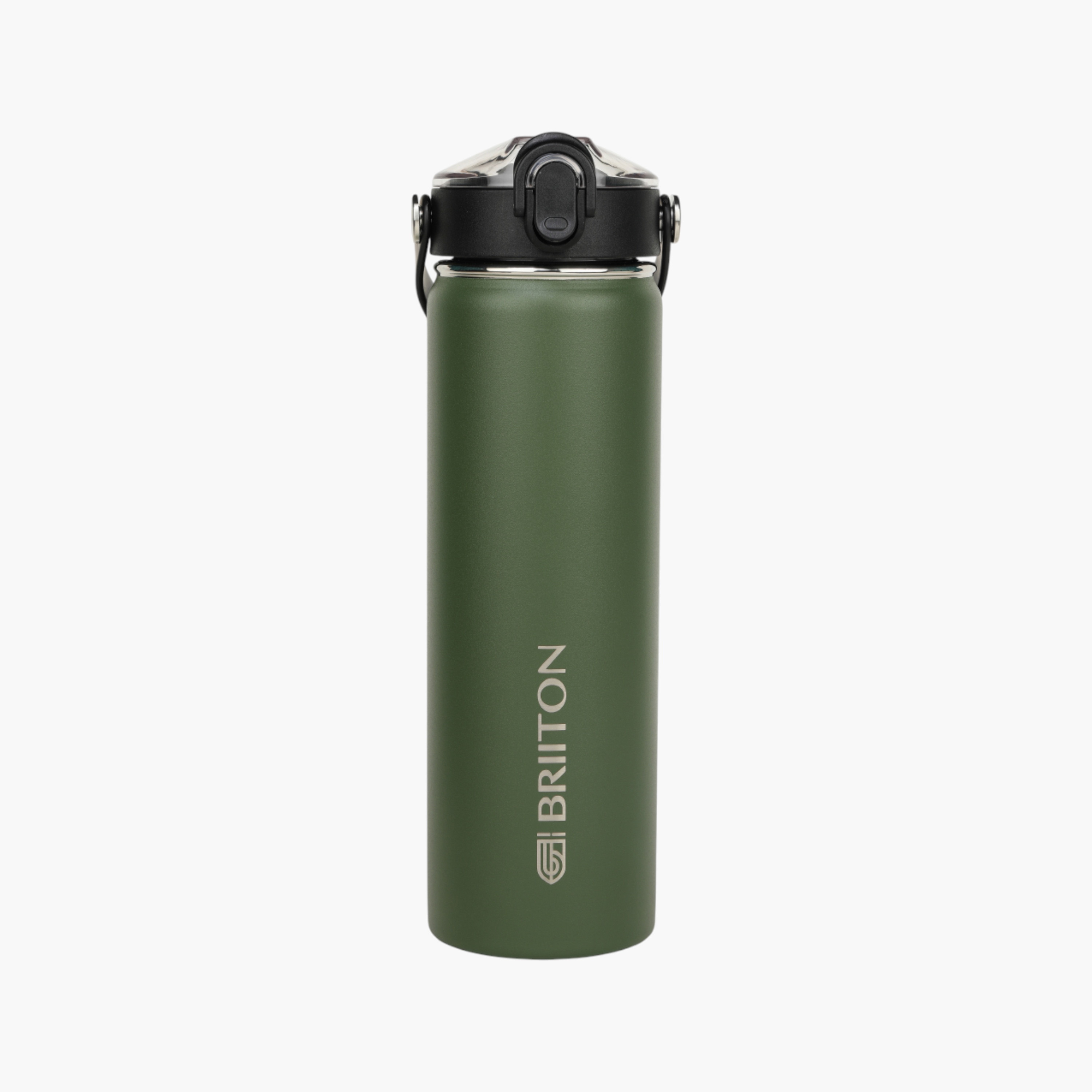 قارورة ماء ستانلس ستيل عازلة للحرارة بطبعات شعار من بريتون - 750 مل-household-dining-drinkserveware-bottles-image-1