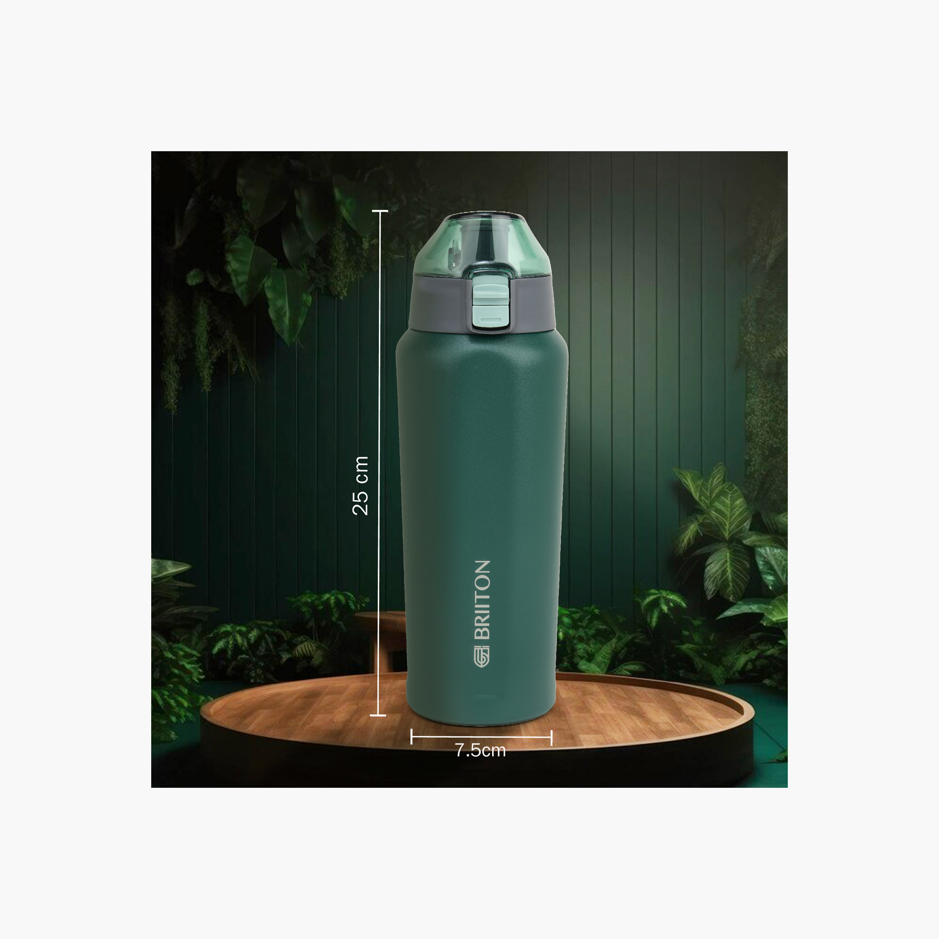 قاروة ماء ستانلس ستيل عازلة للحرارة بطبعات شعار من بريتون - 650 مل-household-dining-drinkserveware-bottles-image-3