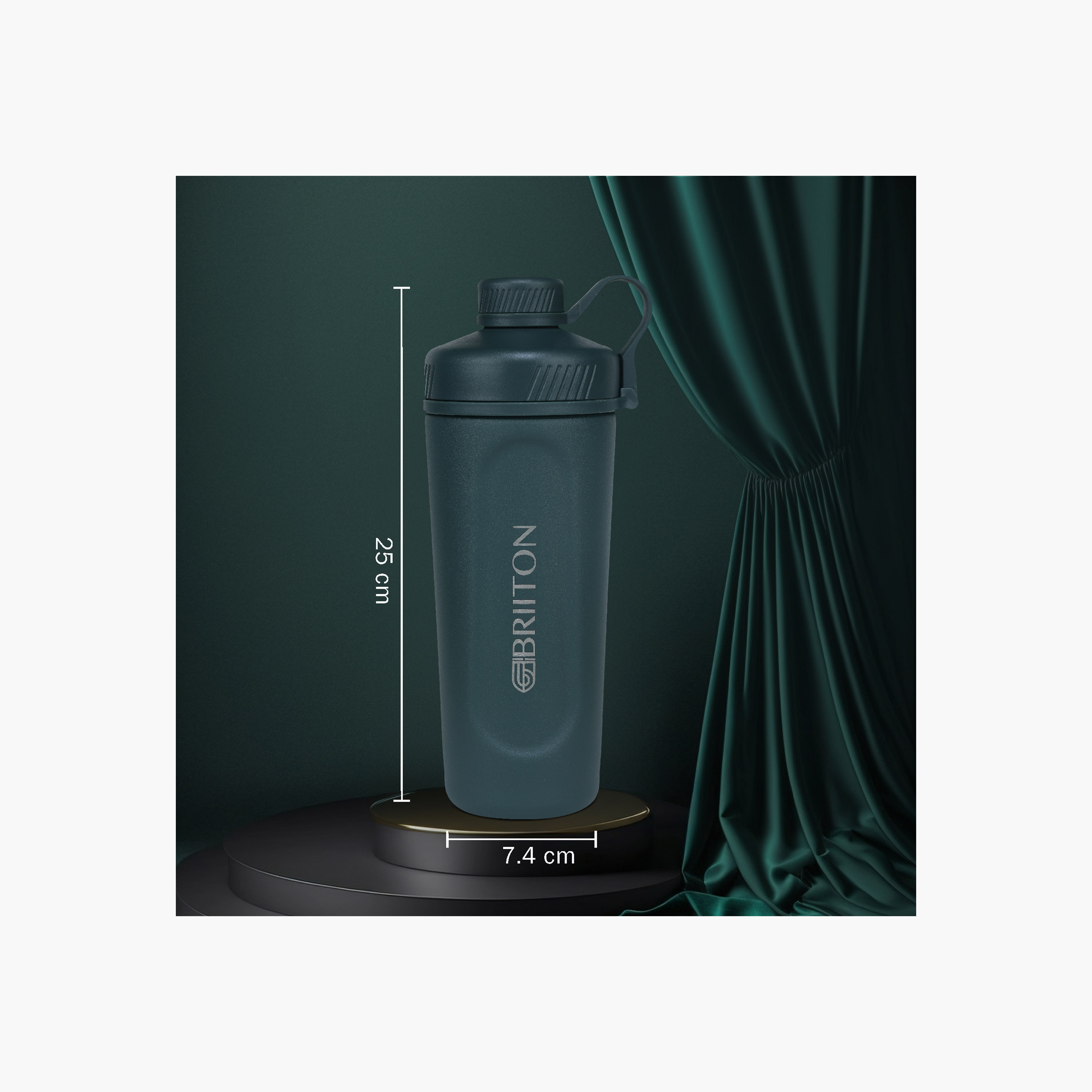 قاروة ماء ستانلس ستيل عازلة للحرارة بطبعات شعار من بريتون - 650 مل-household-dining-drinkserveware-bottles-image-3