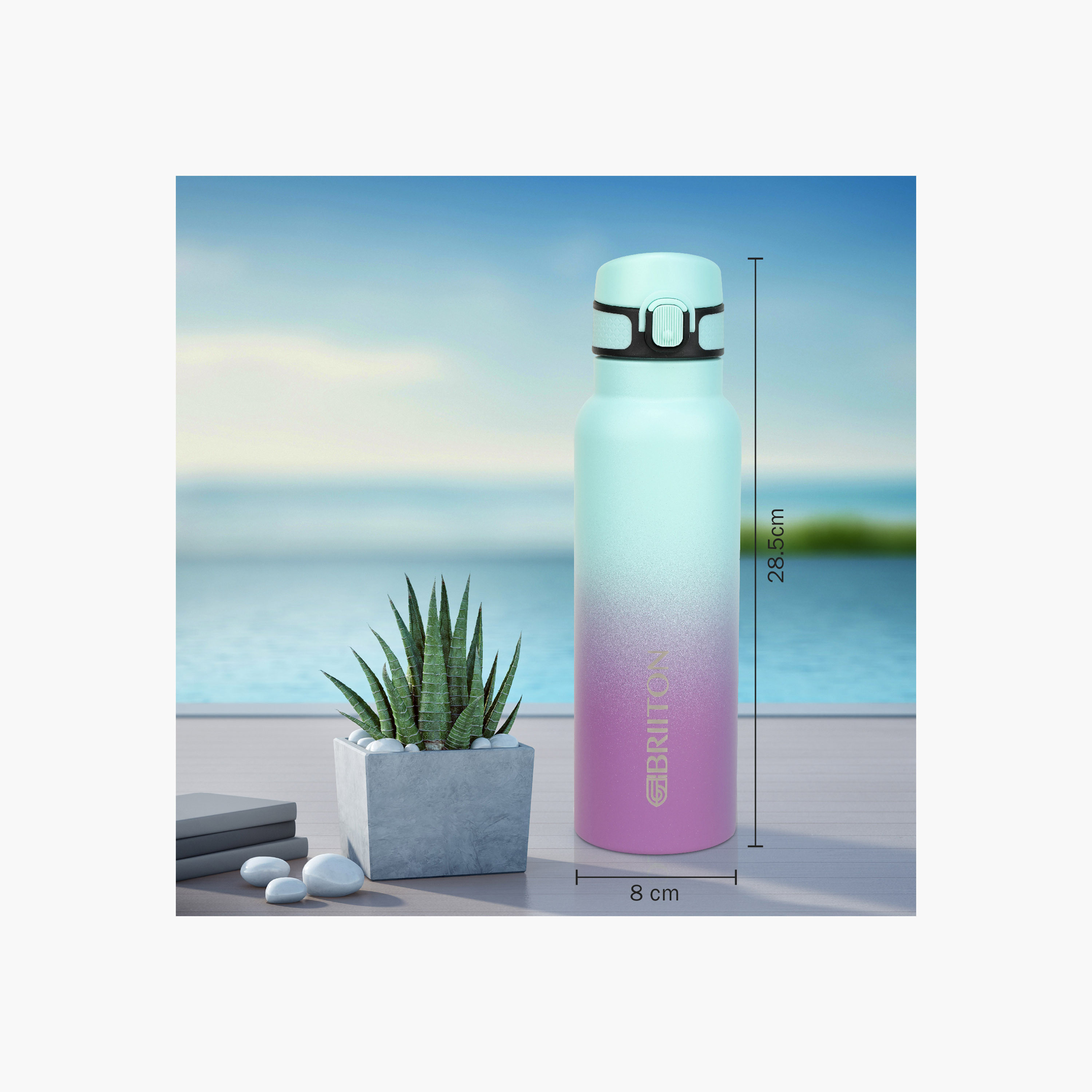قاروة ماء ستانلس ستيل عازلة للحرارة بلون متدرج من بريتون - 750 مل-household-dining-drinkserveware-bottles-image-3