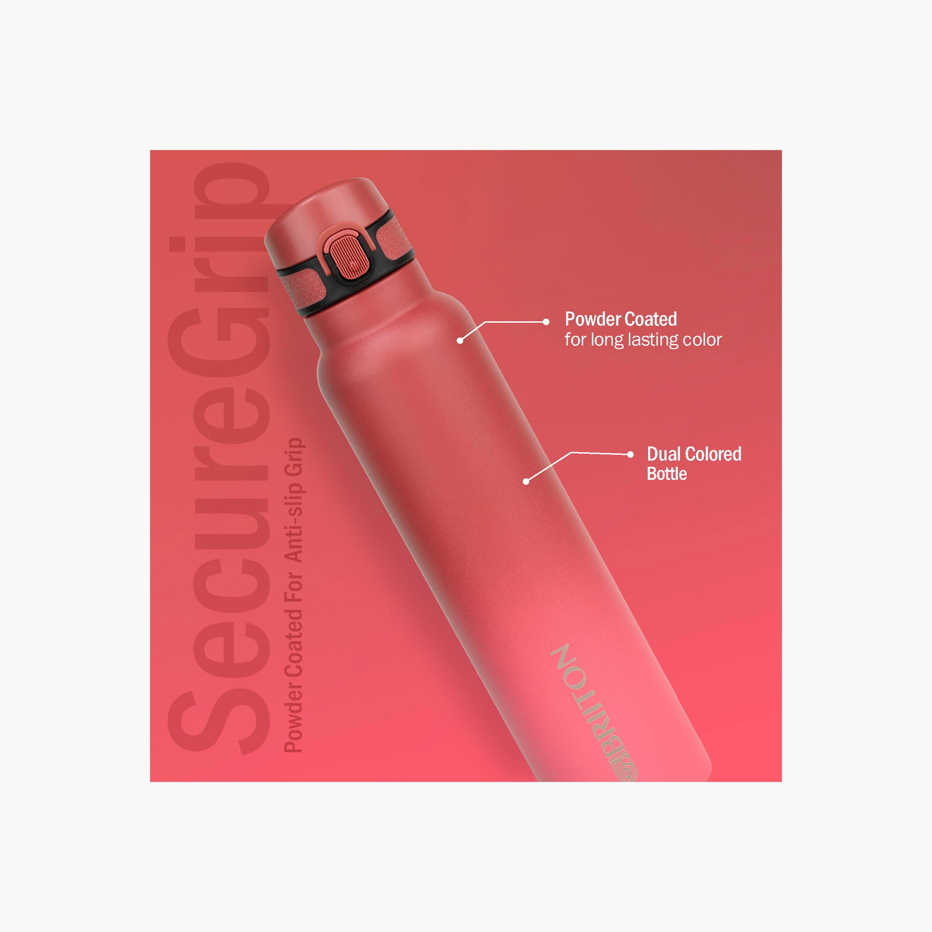 قاروة ماء ستانلس ستيل عازلة للحرارة بلون متدرج من بريتون - 1 لتر-household-dining-drinkserveware-bottles-image-2