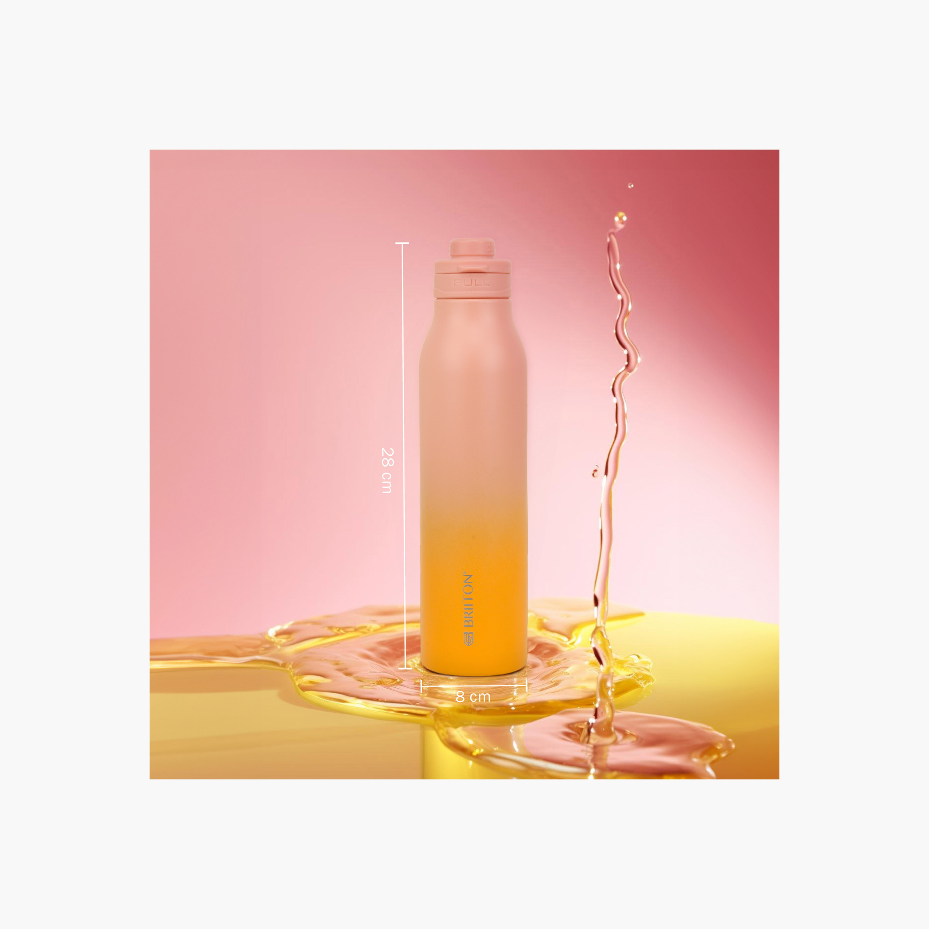 Briiton Ombre Double Wall Stainless Steel Insulated Water Bottle - 750 ml-household-dining-drinkserveware-bottles-image-3
