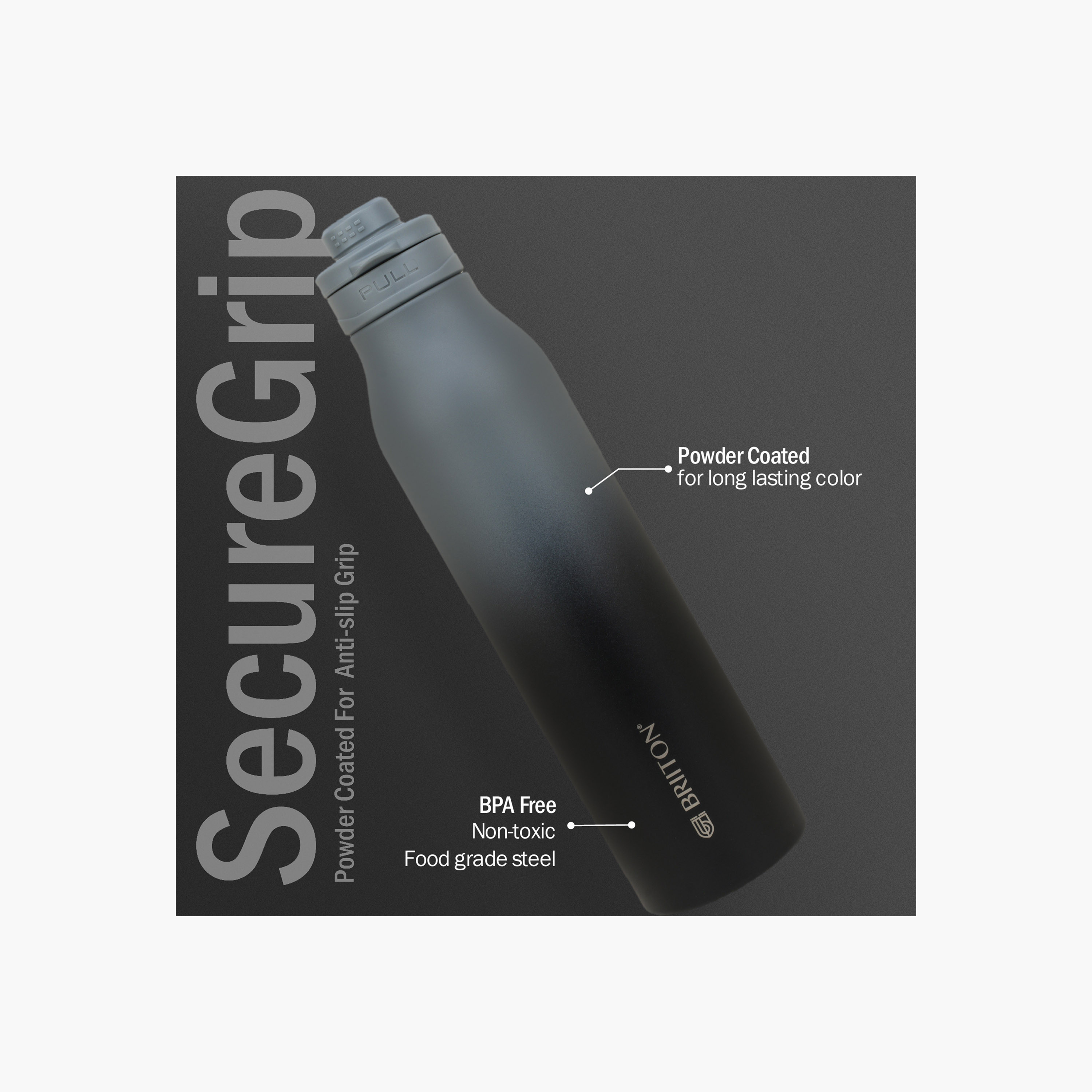 قارورة مياه ستانلس ستيل عازلة للحرارة بجدار مزدوج ولون متدرج من بريتون - 750 مل-household-dining-drinkserveware-bottles-image-2