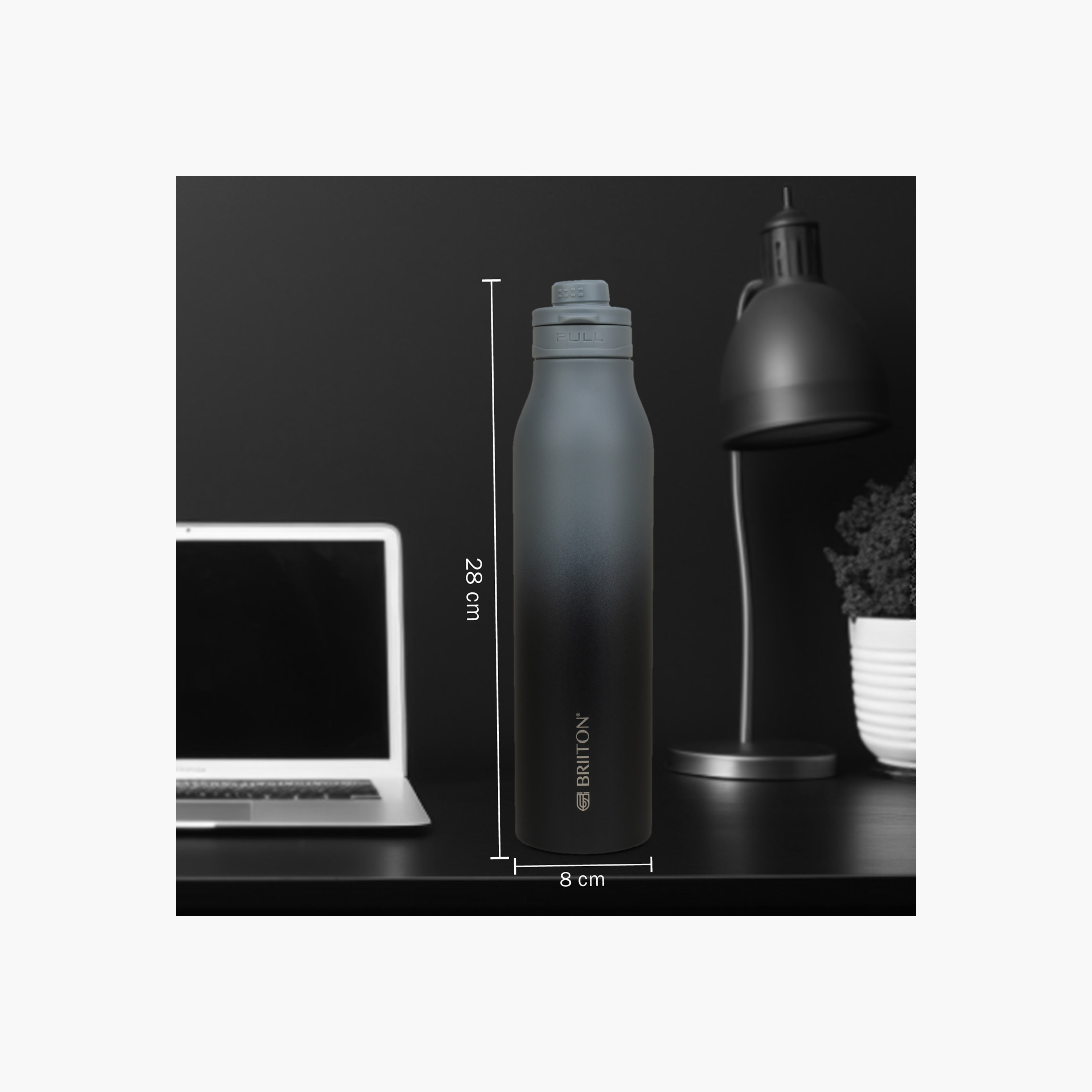 قارورة مياه ستانلس ستيل عازلة للحرارة بجدار مزدوج ولون متدرج من بريتون - 750 مل-household-dining-drinkserveware-bottles-image-3