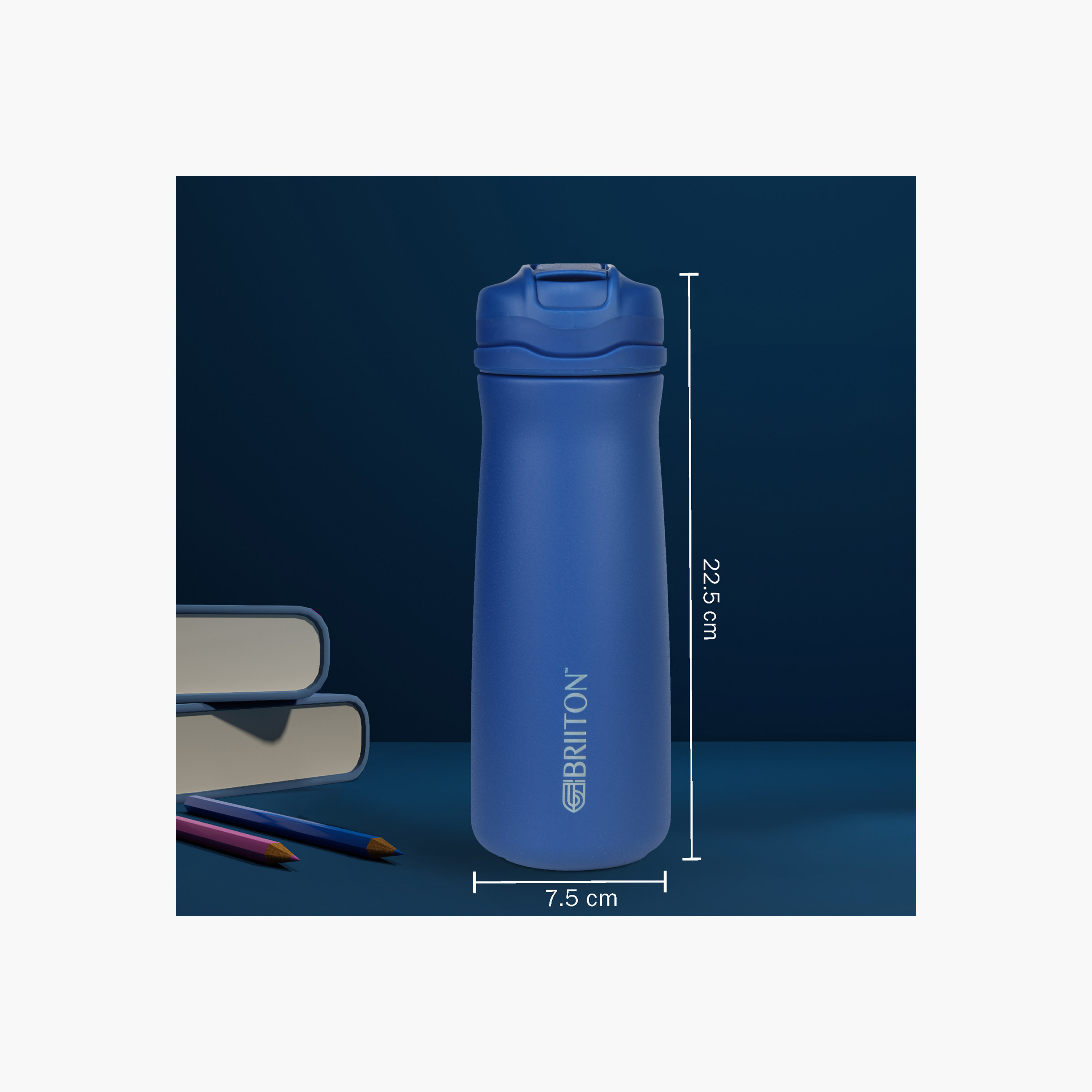 Briiton Double Wall Stainless Steel Insulated Water Bottle - 600 ml-household-dining-drinkserveware-bottles-image-3