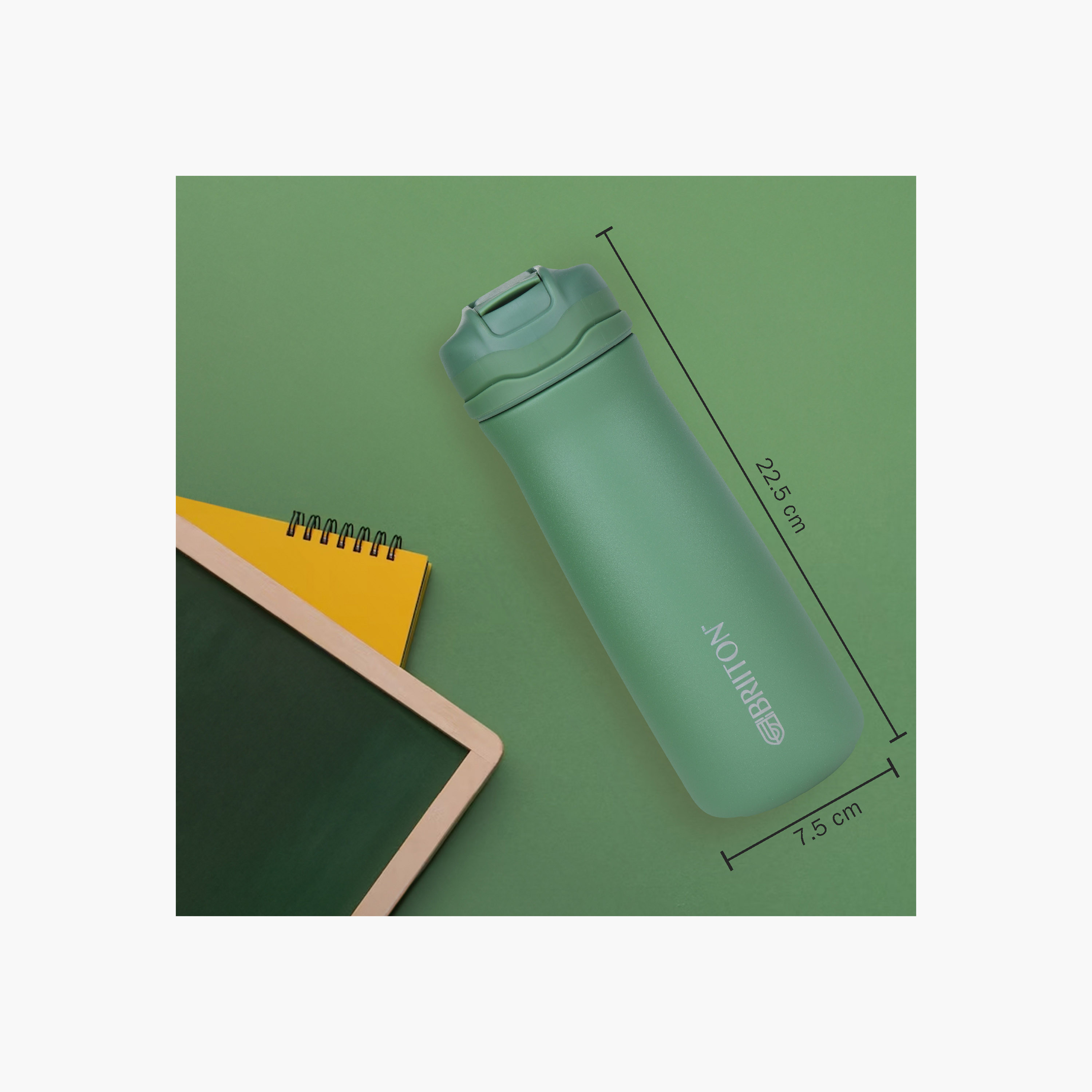 Briiton Double Wall Stainless Steel Insulated Water Bottle - 600 ml-household-dining-drinkserveware-bottles-image-3