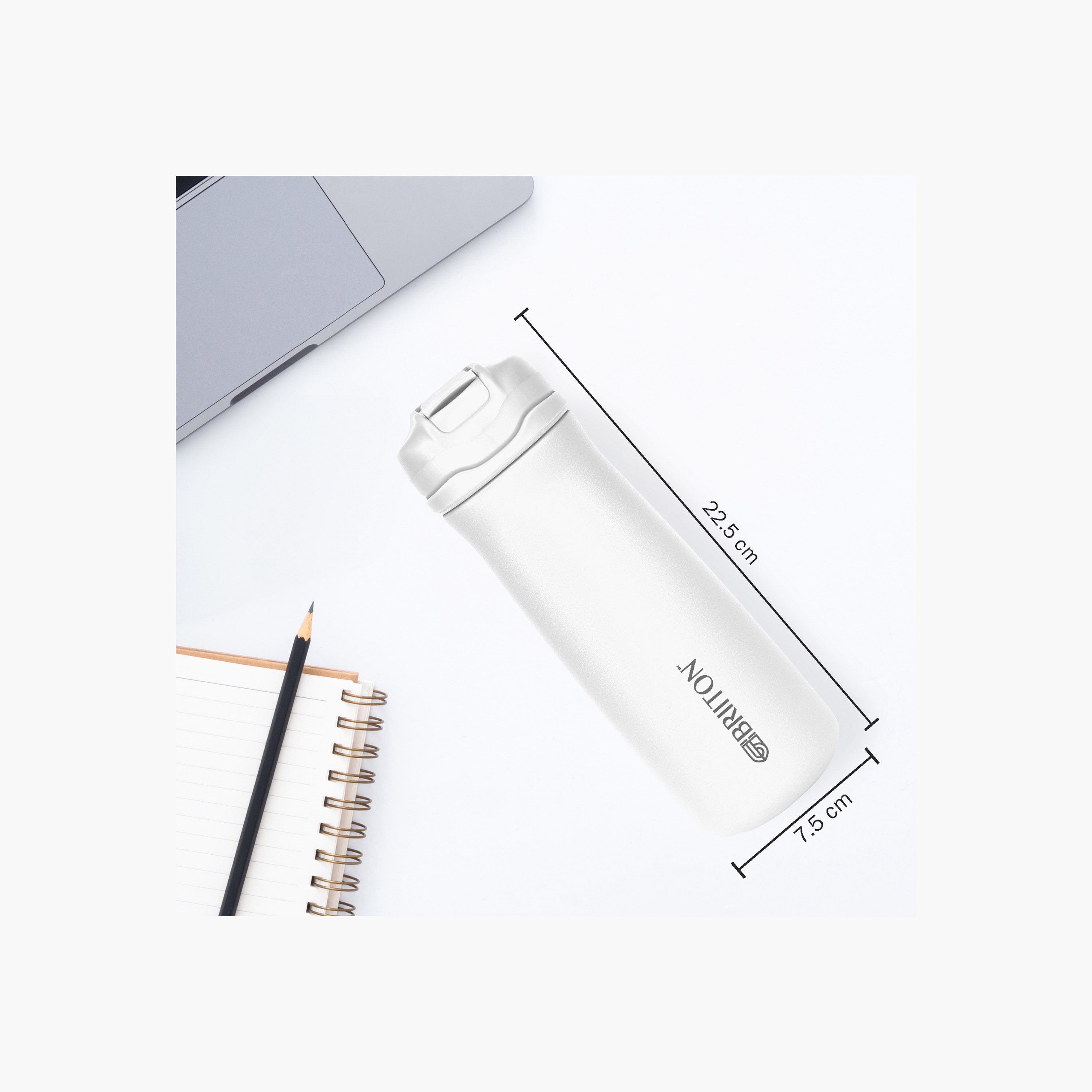 Briiton Double Wall Stainless Steel Insulated Water Bottle - 600 ml-household-dining-drinkserveware-bottles-image-3