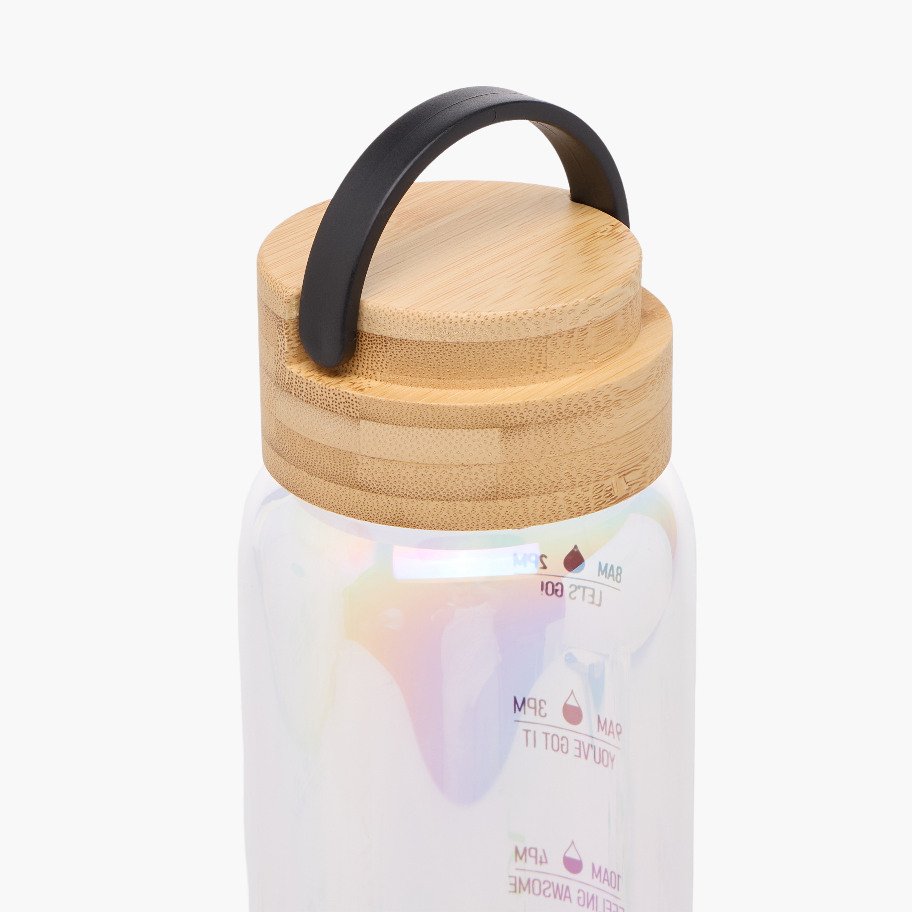 Briiton Rainbow Shaded Glass Water Bottle with Handle - 1 L-household-dining-drinkserveware-bottles-image-5
