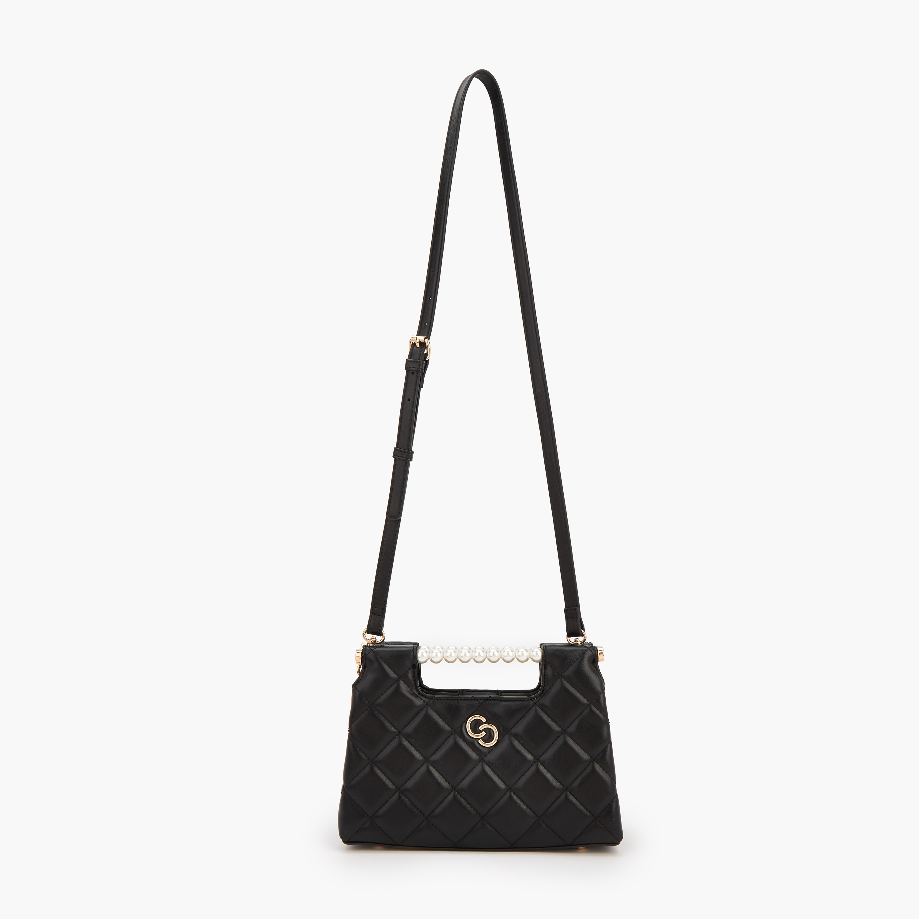 Celeste Quilted Shoulder Bag with Pearl Top Handle-women-bagsandwallets-handbags-image-2