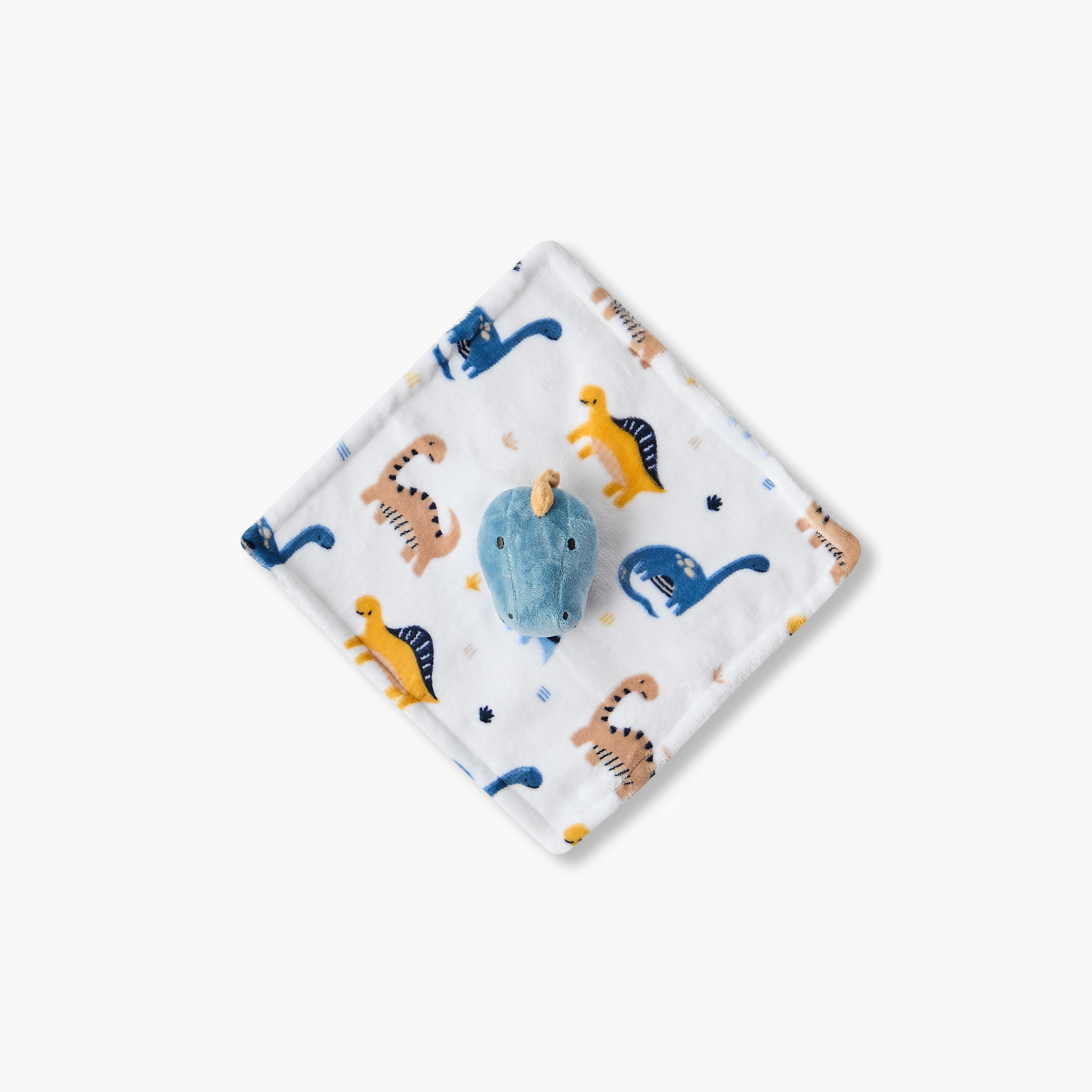 Juniors Raschel Blanket and Security Blanket with Dinosaur Print, 75x100 cm-baby-nursery-blanketsandswaddles-blanketsandquilts-image-4