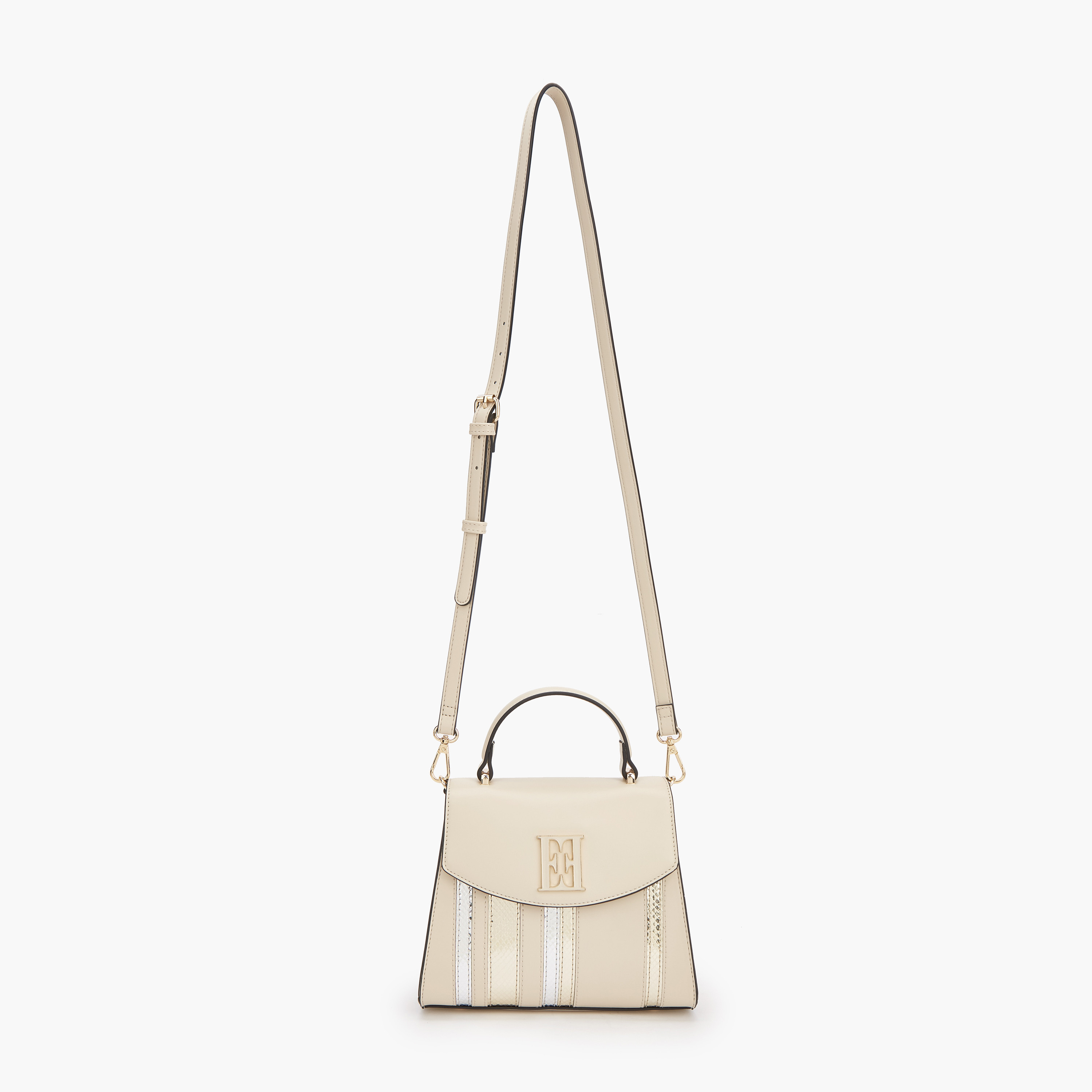 Elle Panelled Satchel Bag with Detachable Strap-women-bagsandwallets-handbags-image-2