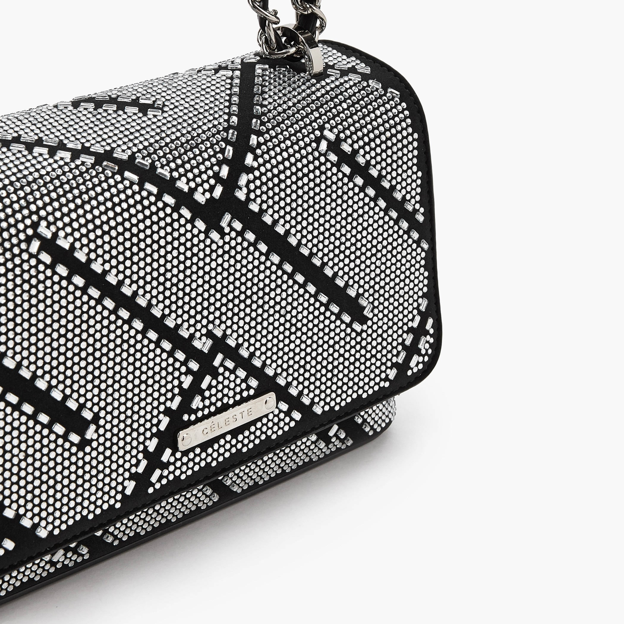 Celeste Embellished Crossbody Bag with Chain Strap-women-bagsandwallets-handbags-image-4