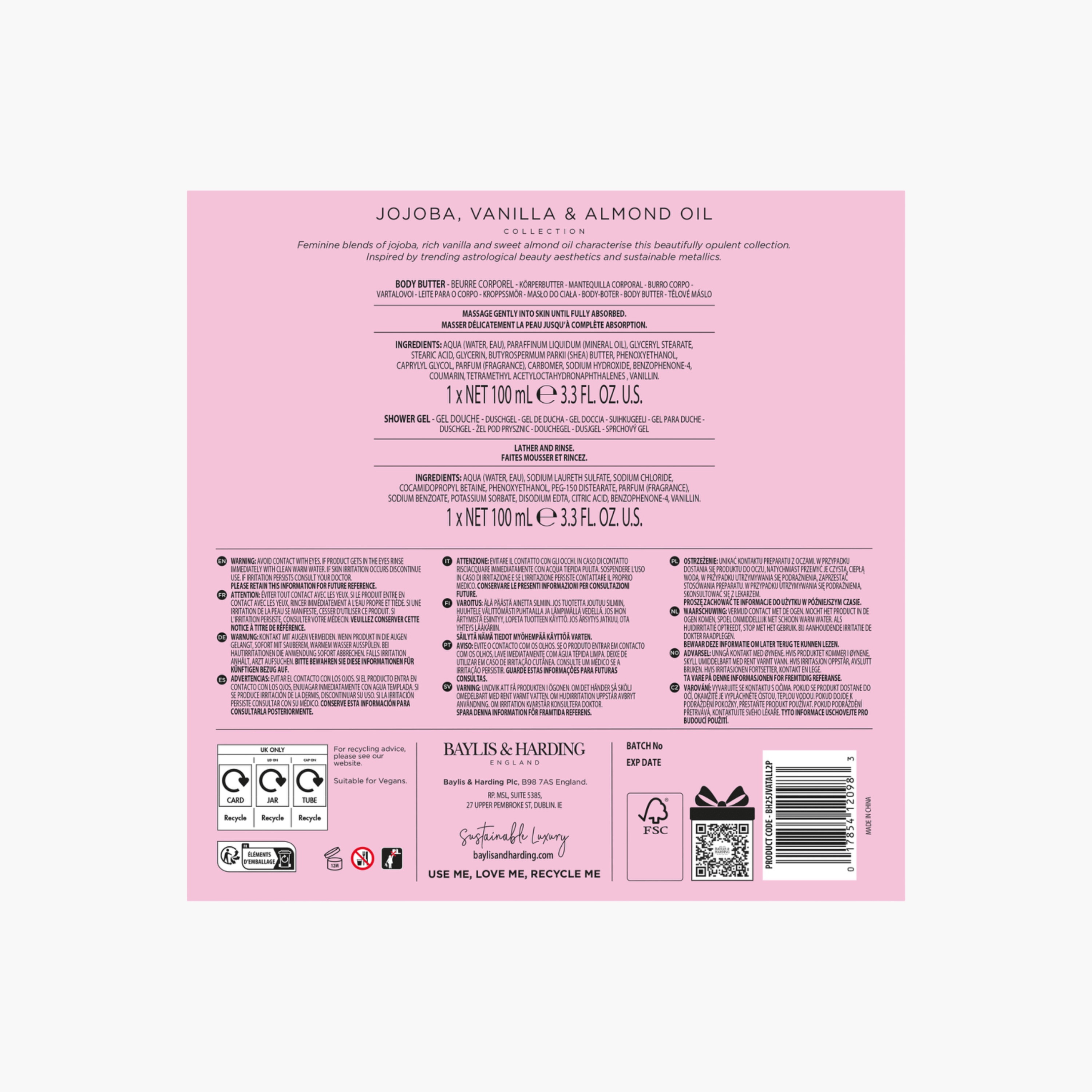 Baylis & Harding Jojoba Vanilla Almond Pamper Duo-beautyandpersonalcare-bathandbody-giftsets-image-8
