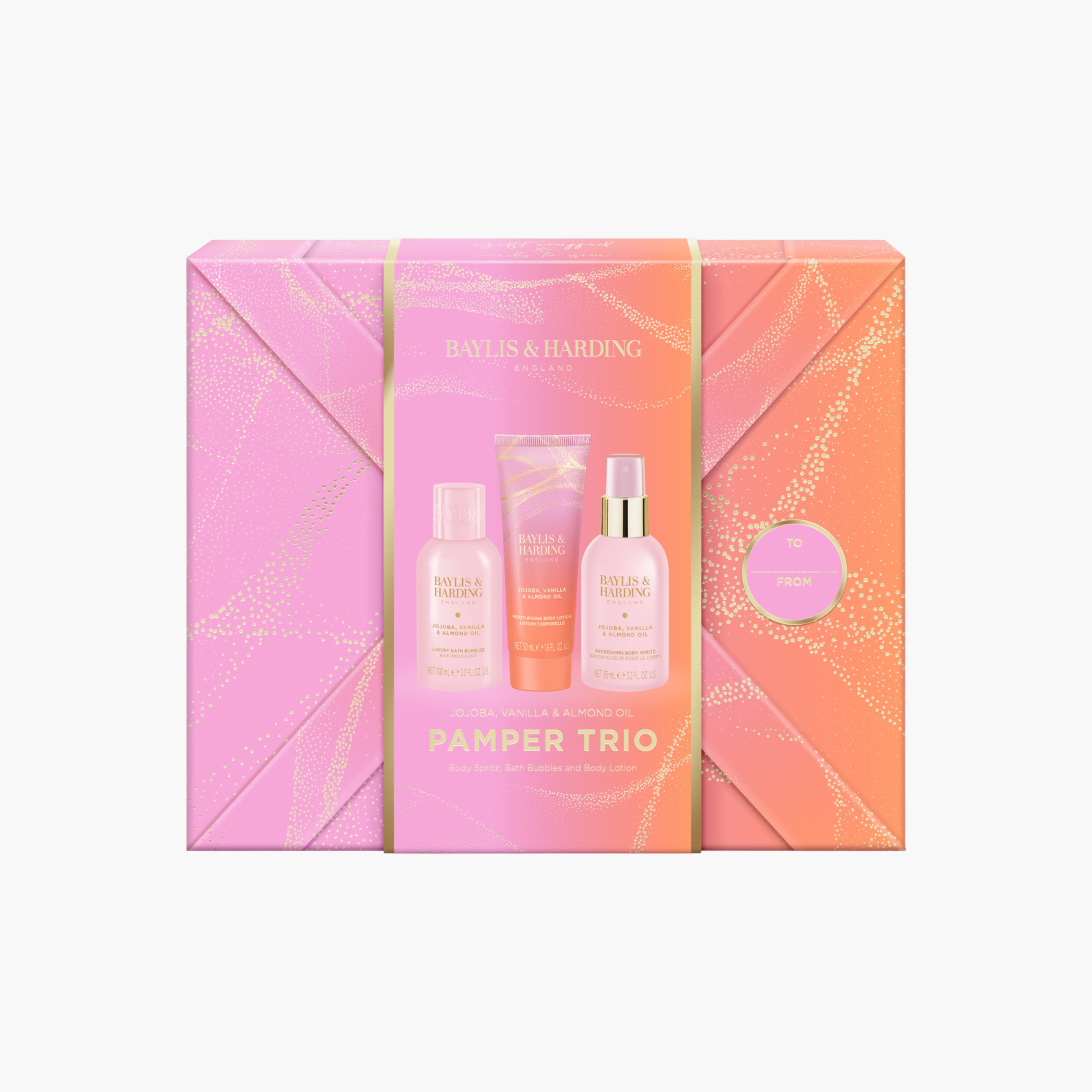 Baylis & Harding Pamper Trio Gift Wrapped Set-beautyandpersonalcare-bathandbody-giftsets-image-1