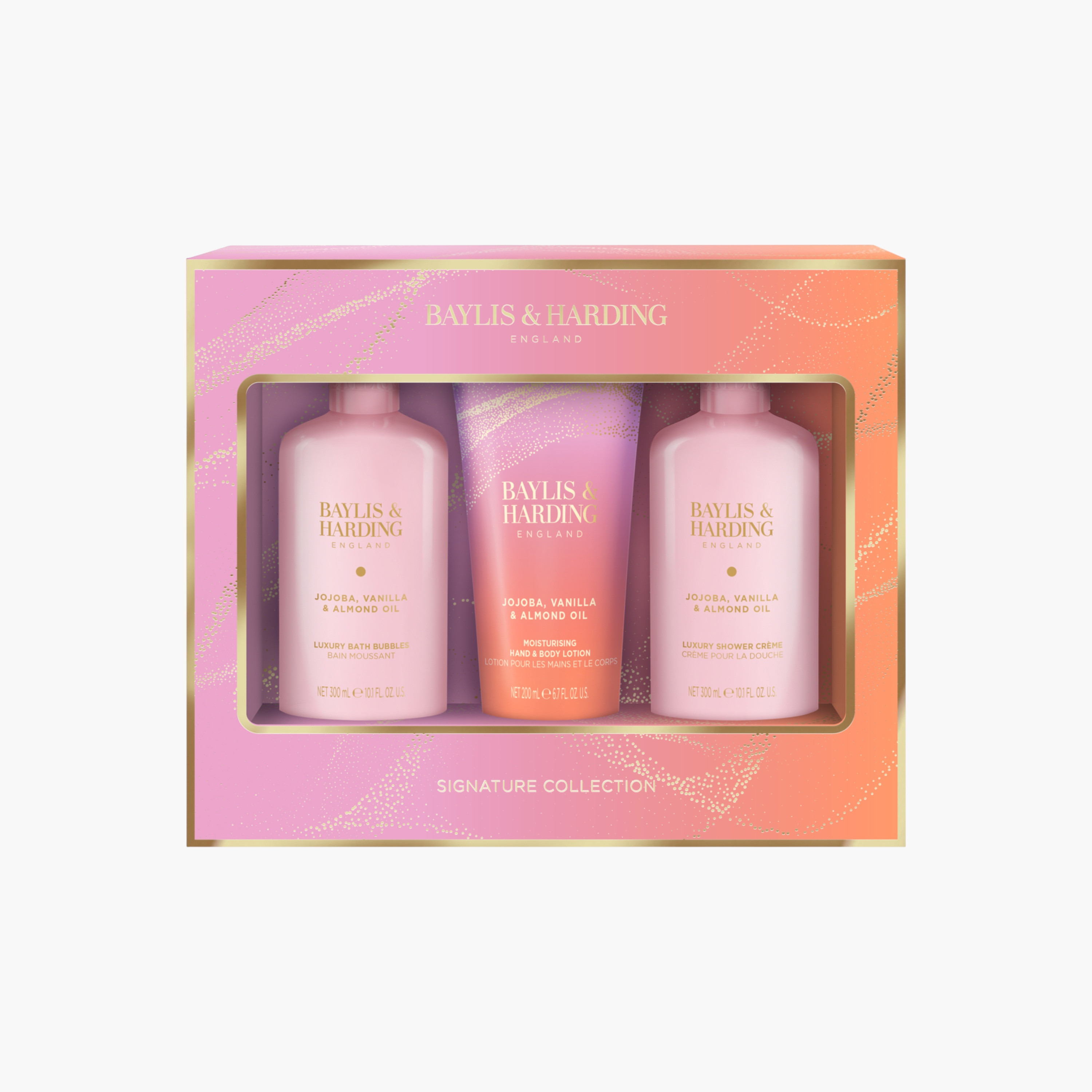 Baylis & Harding Jojoba Vanilla Almond Oil Bathing Gift Set-beautyandpersonalcare-bathandbody-giftsets-image-1