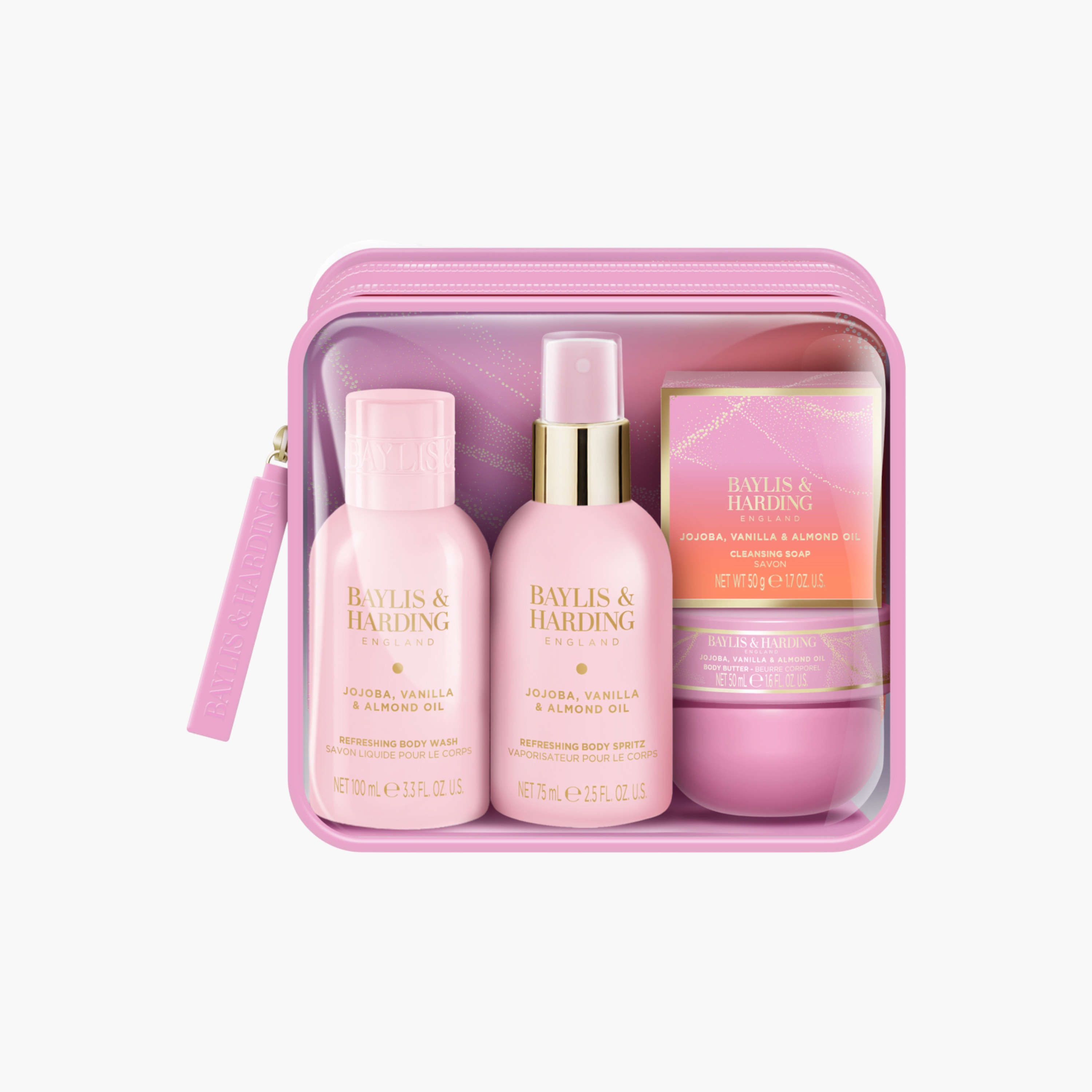 Baylis & Harding Jojoba Vanilla Almond Travel Set-beautyandpersonalcare-bathandbody-giftsets-image-1