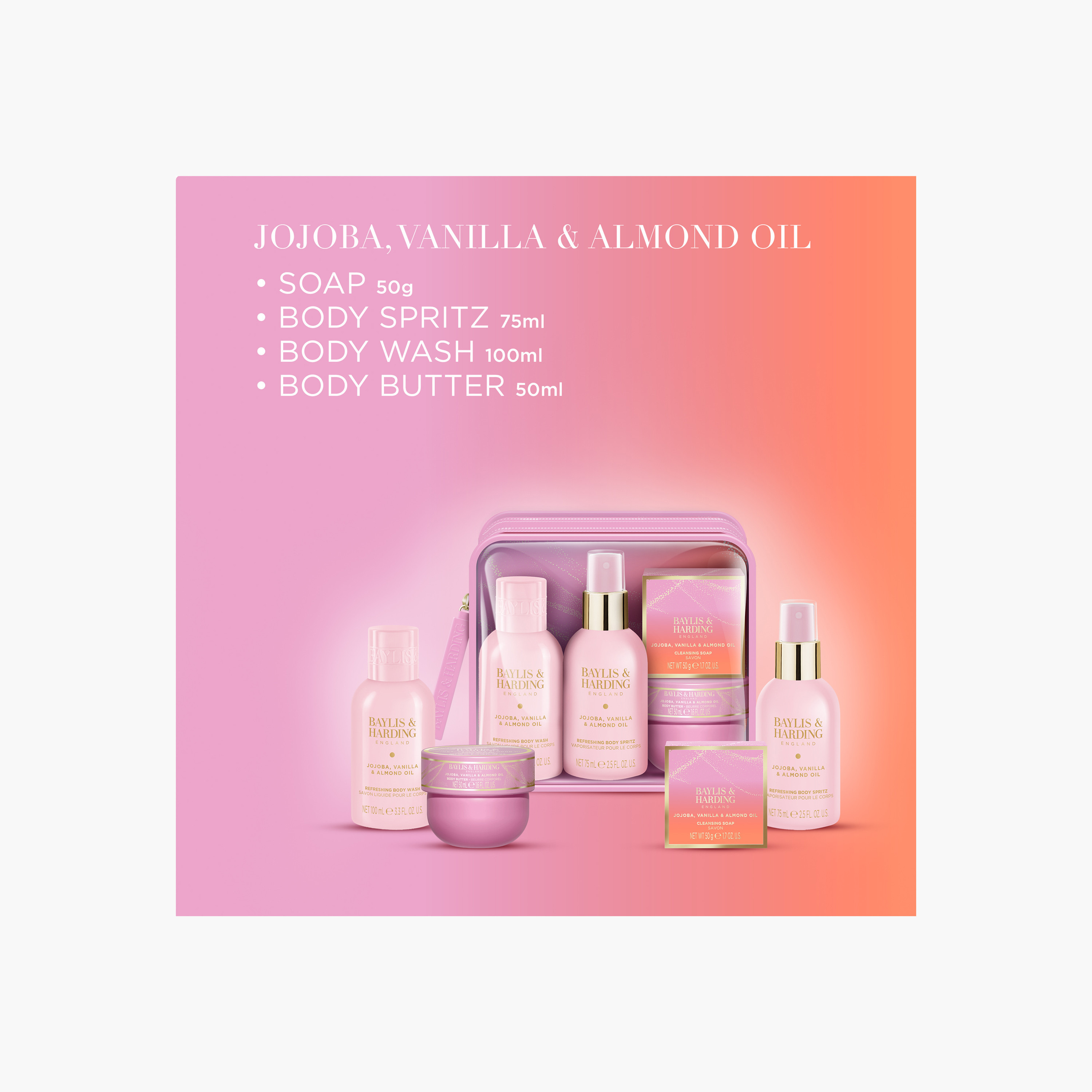Baylis & Harding Jojoba Vanilla Almond Travel Set-beautyandpersonalcare-bathandbody-giftsets-image-4
