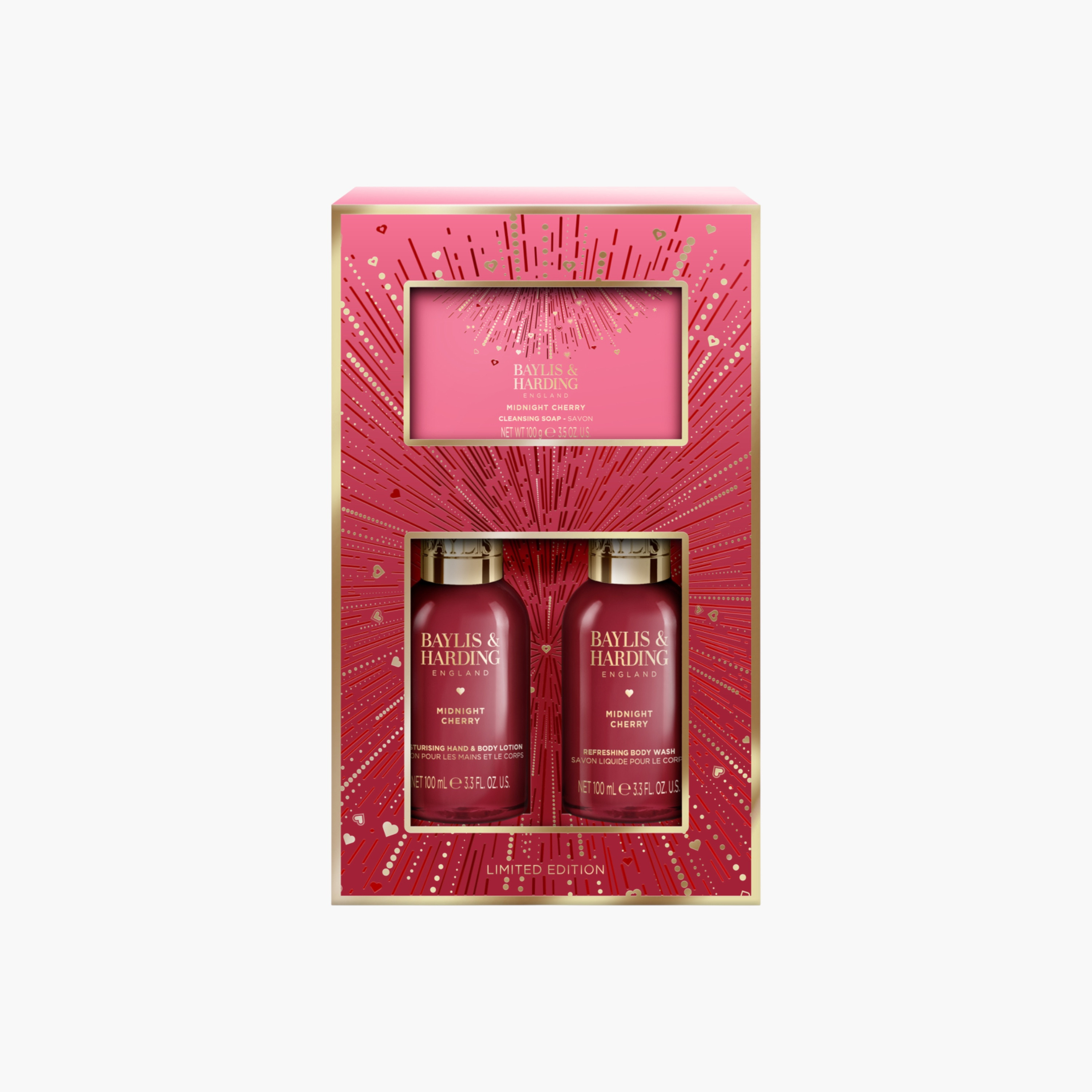Baylis & Harding Cherry Scented Bathing Gift Set-beautyandpersonalcare-giftsets-image-1