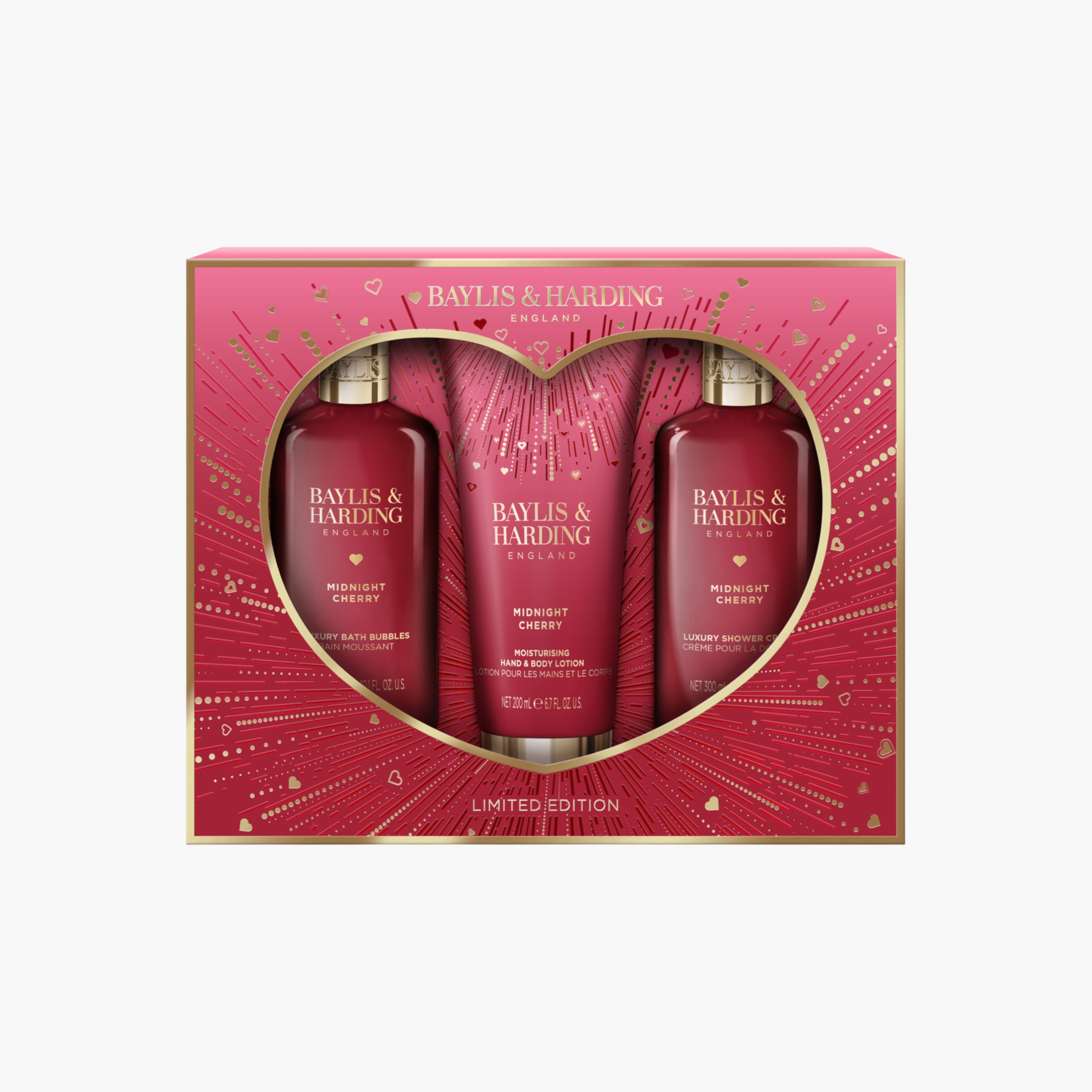 Baylis & Harding Midnight Cherry Bathing Essentials Gift Set-beautyandpersonalcare-giftsets-image-1