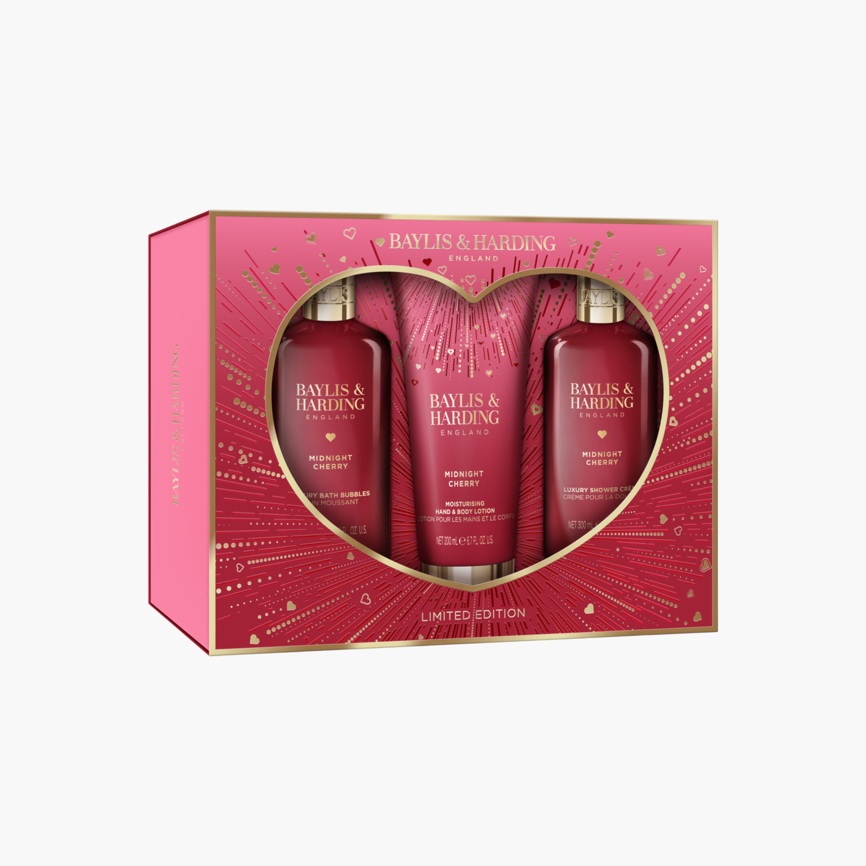Baylis & Harding Midnight Cherry Bathing Essentials Gift Set-beautyandpersonalcare-giftsets-image-2