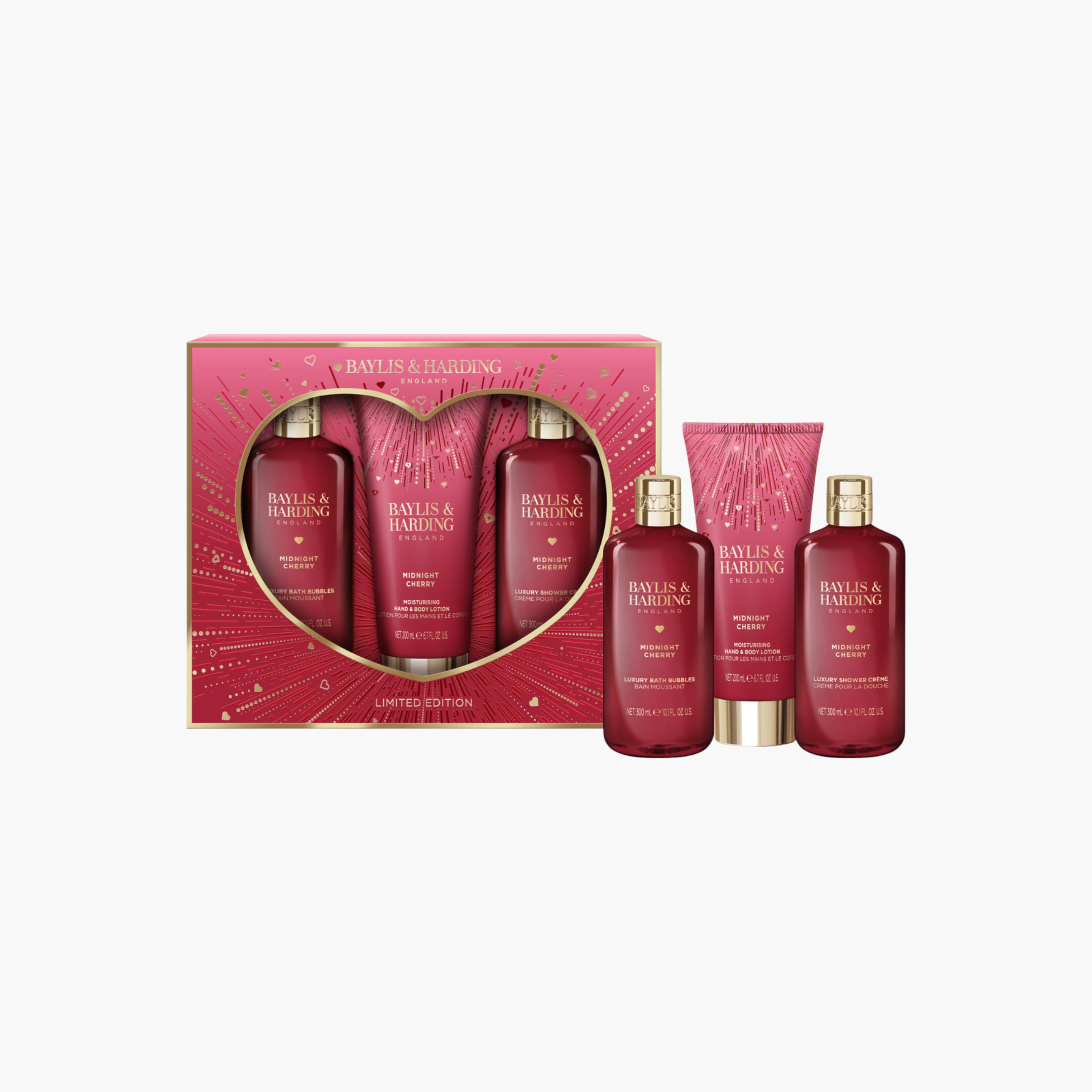 Baylis & Harding Midnight Cherry Bathing Essentials Gift Set-beautyandpersonalcare-giftsets-image-3