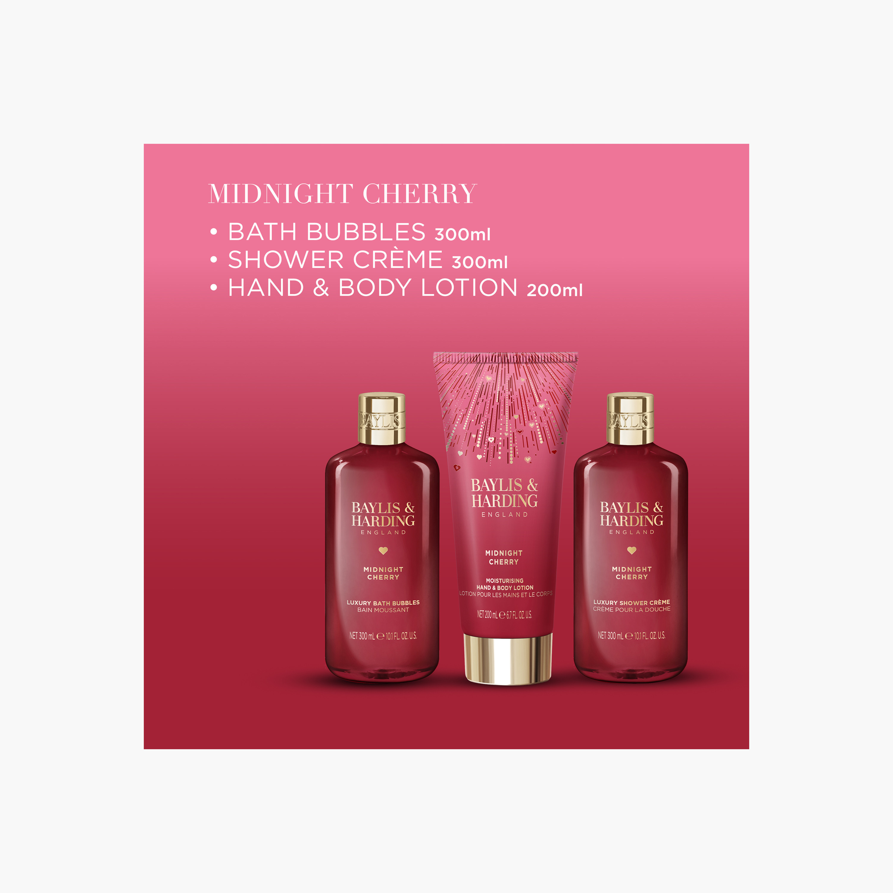 Baylis & Harding Midnight Cherry Bathing Essentials Gift Set-beautyandpersonalcare-giftsets-image-4