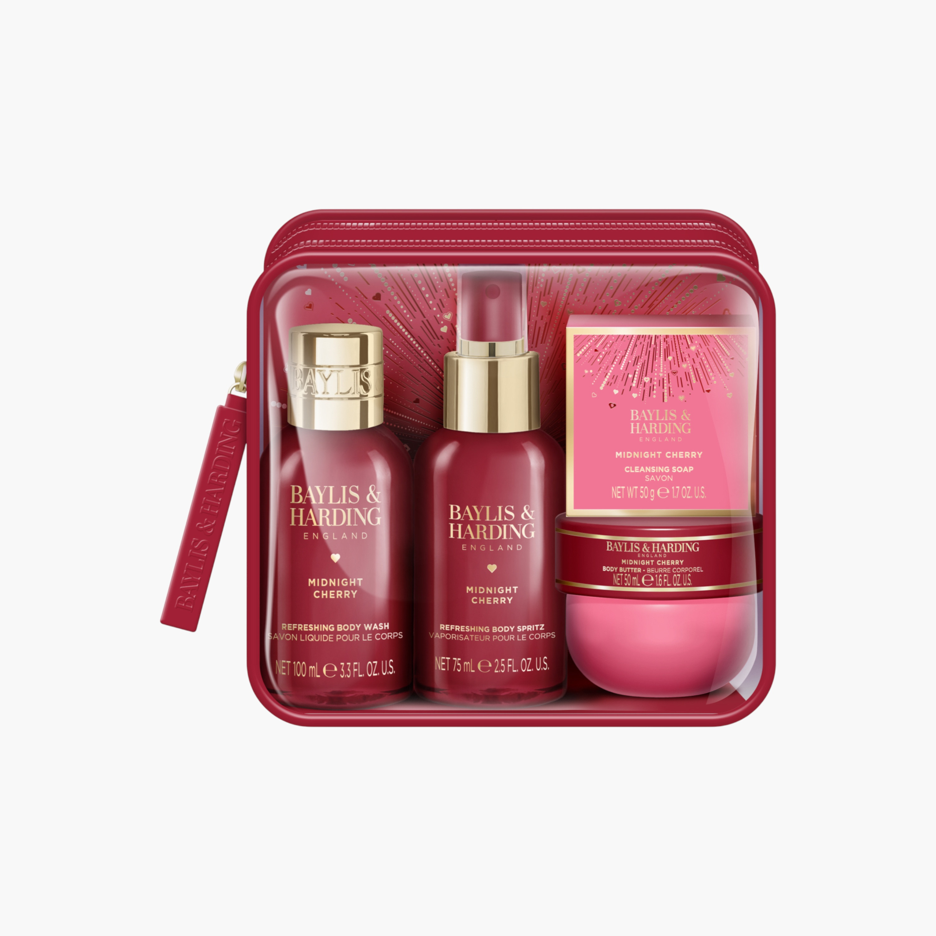 Baylis & Harding Midnight Cherry Luxury Travel Wash Bag-beautyandpersonalcare-giftsets-image-1