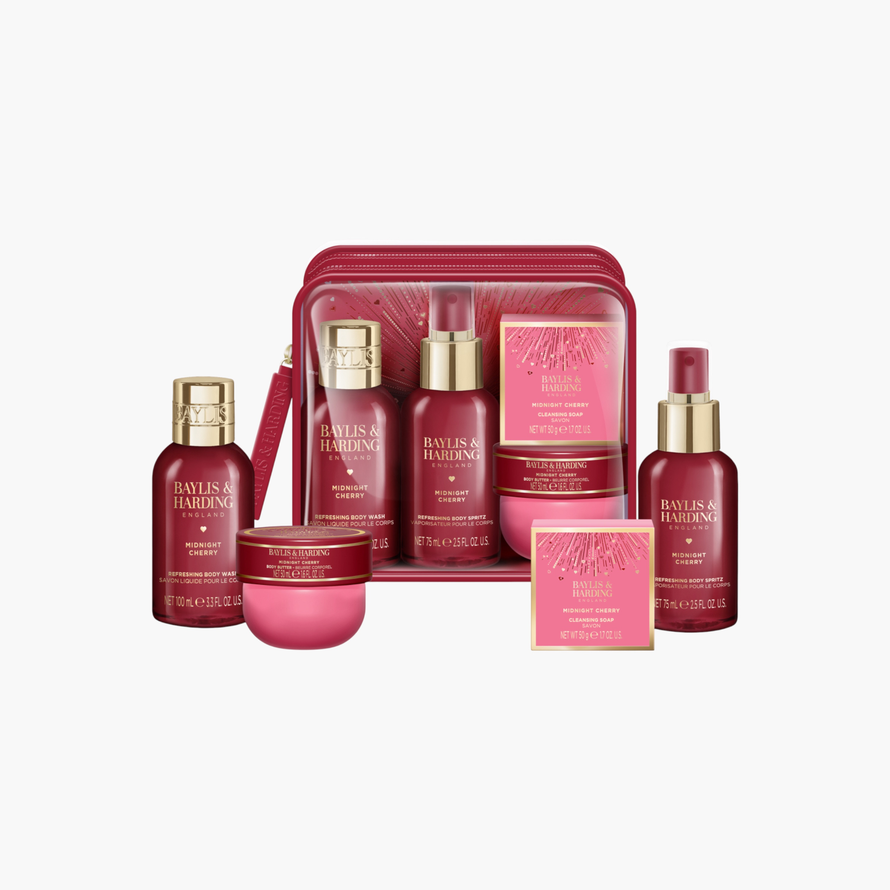 Baylis & Harding Midnight Cherry Luxury Travel Wash Bag-beautyandpersonalcare-giftsets-image-3