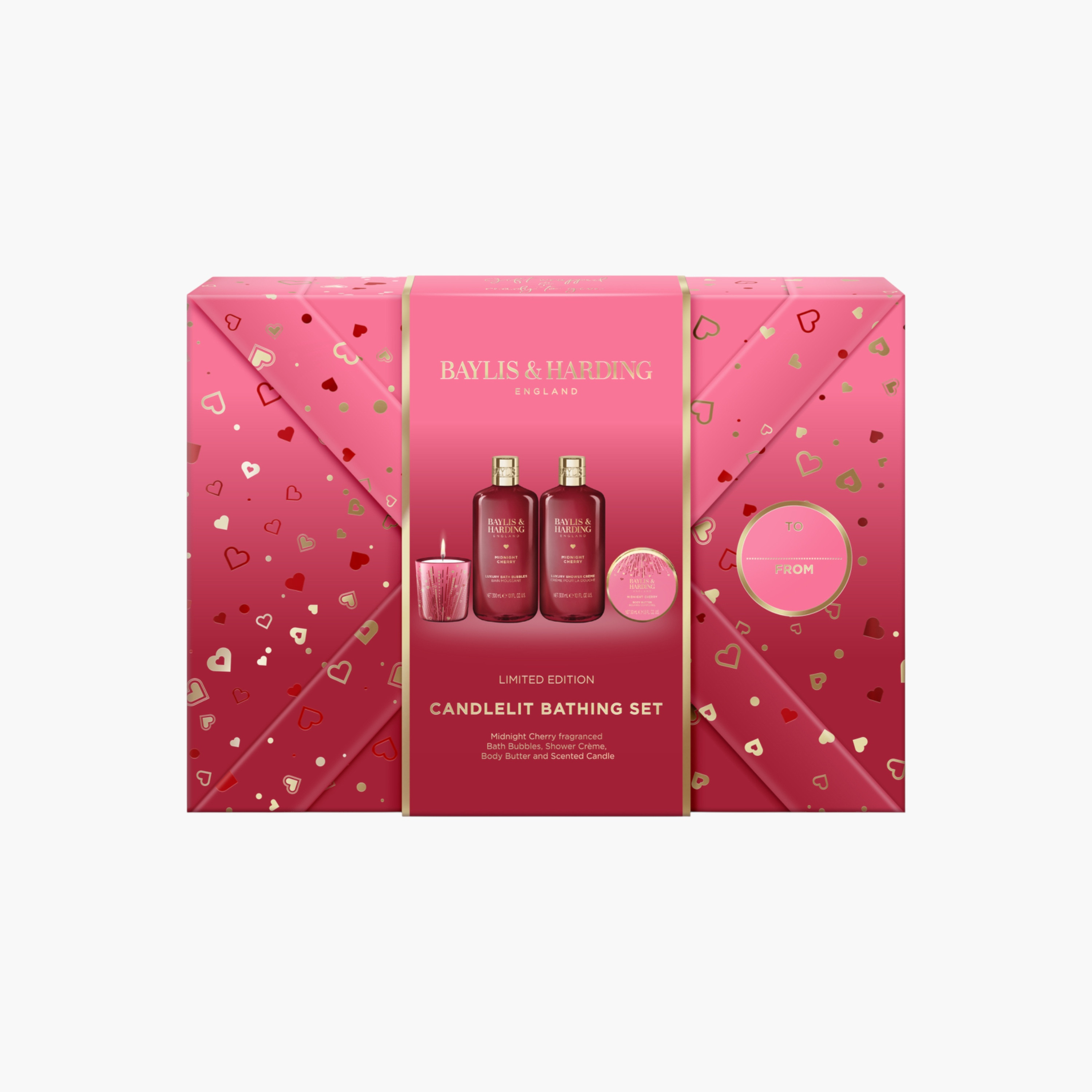 Baylis & Harding Midnight Cherry Candlelit Bathing Set-beautyandpersonalcare-giftsets-image-1