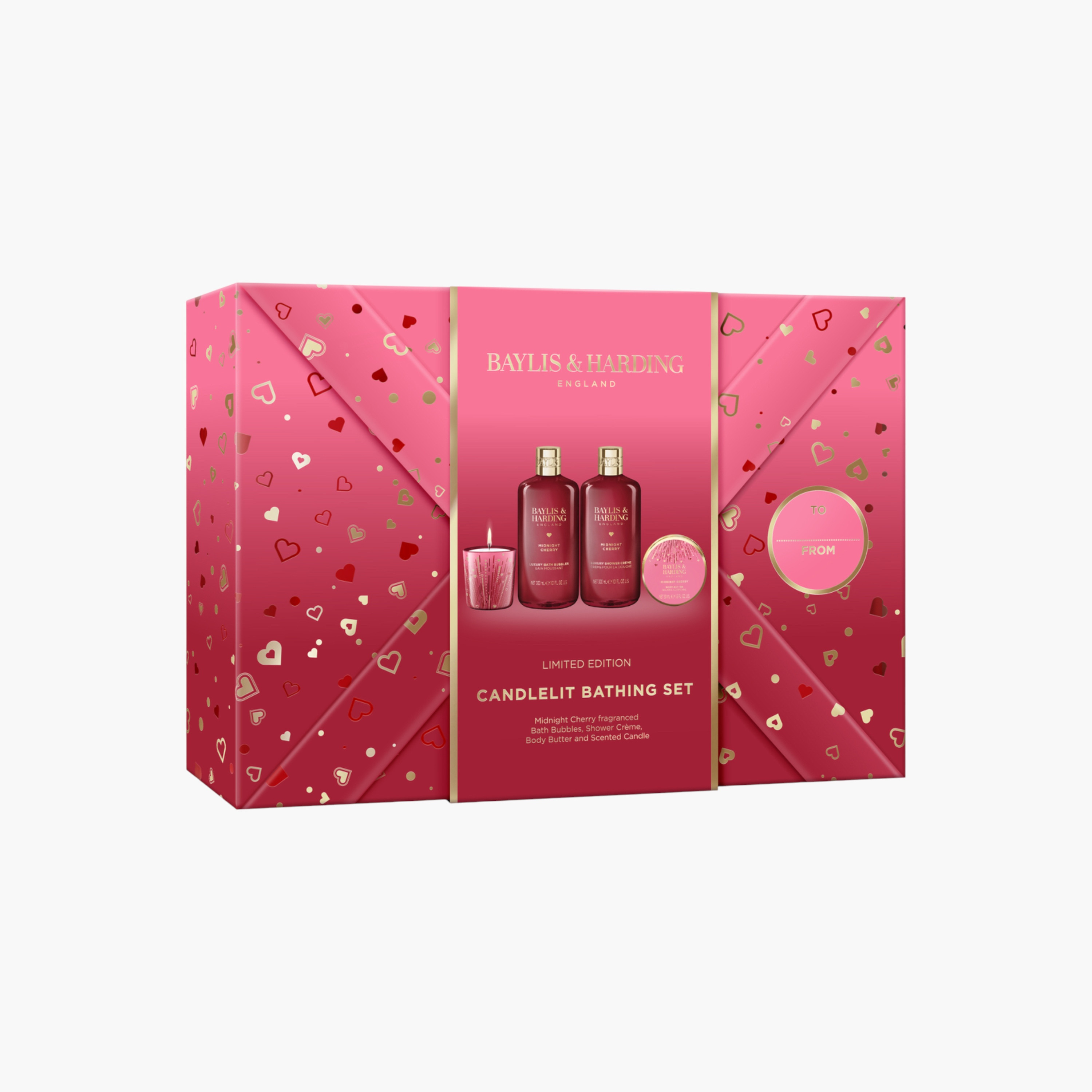 Baylis & Harding Midnight Cherry Candlelit Bathing Set-beautyandpersonalcare-giftsets-image-2