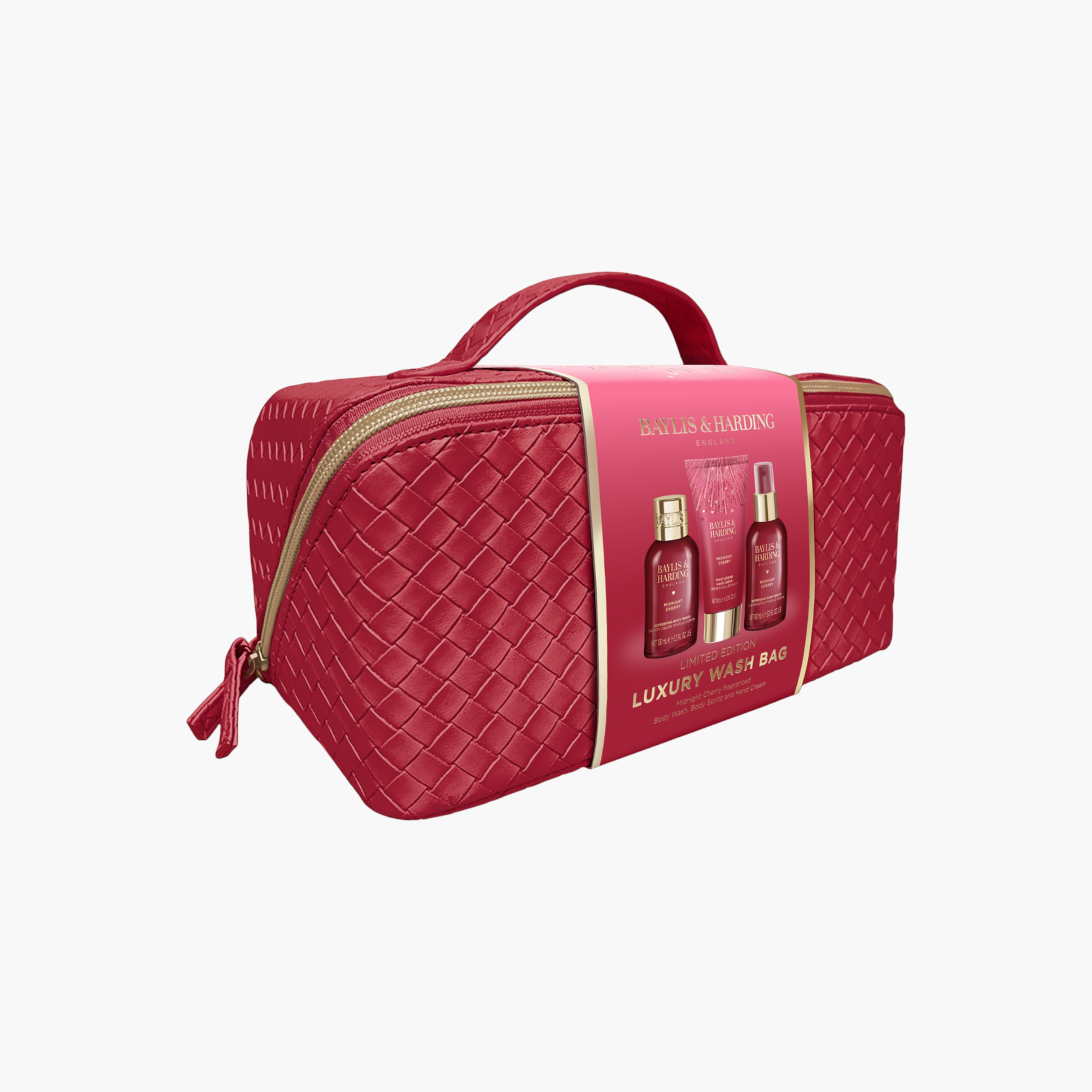 Baylis & Harding Midnight Cherry Luxury Wash Bag Set-beautyandpersonalcare-giftsets-image-2