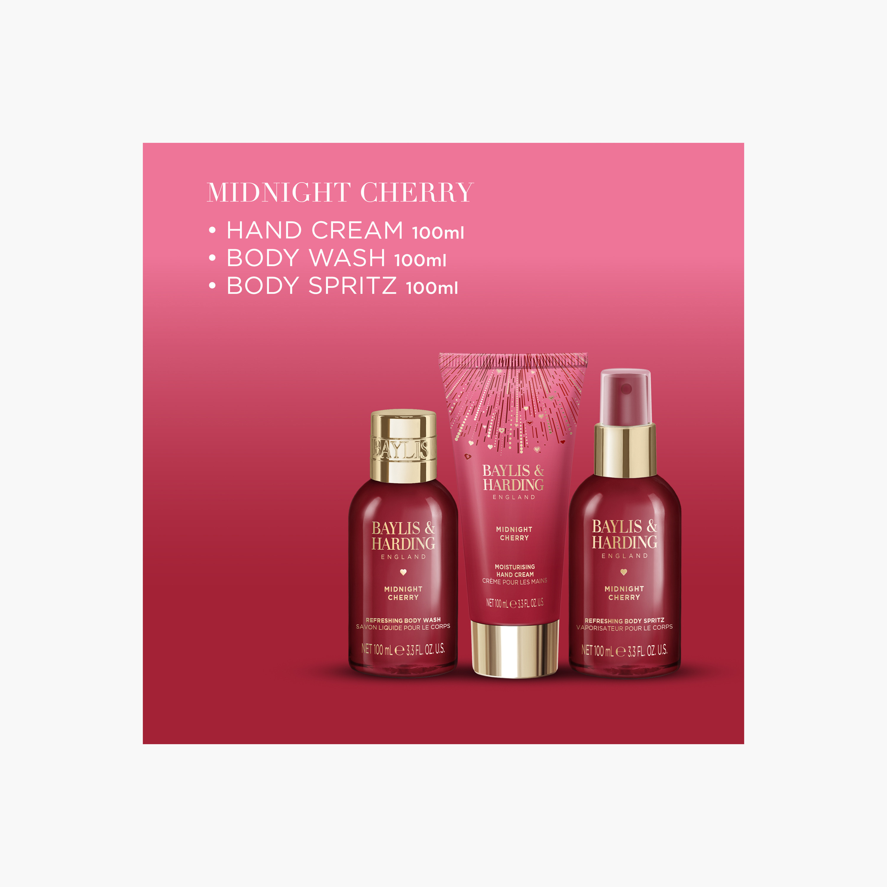 Baylis & Harding Midnight Cherry Luxury Wash Bag Set-beautyandpersonalcare-giftsets-image-4
