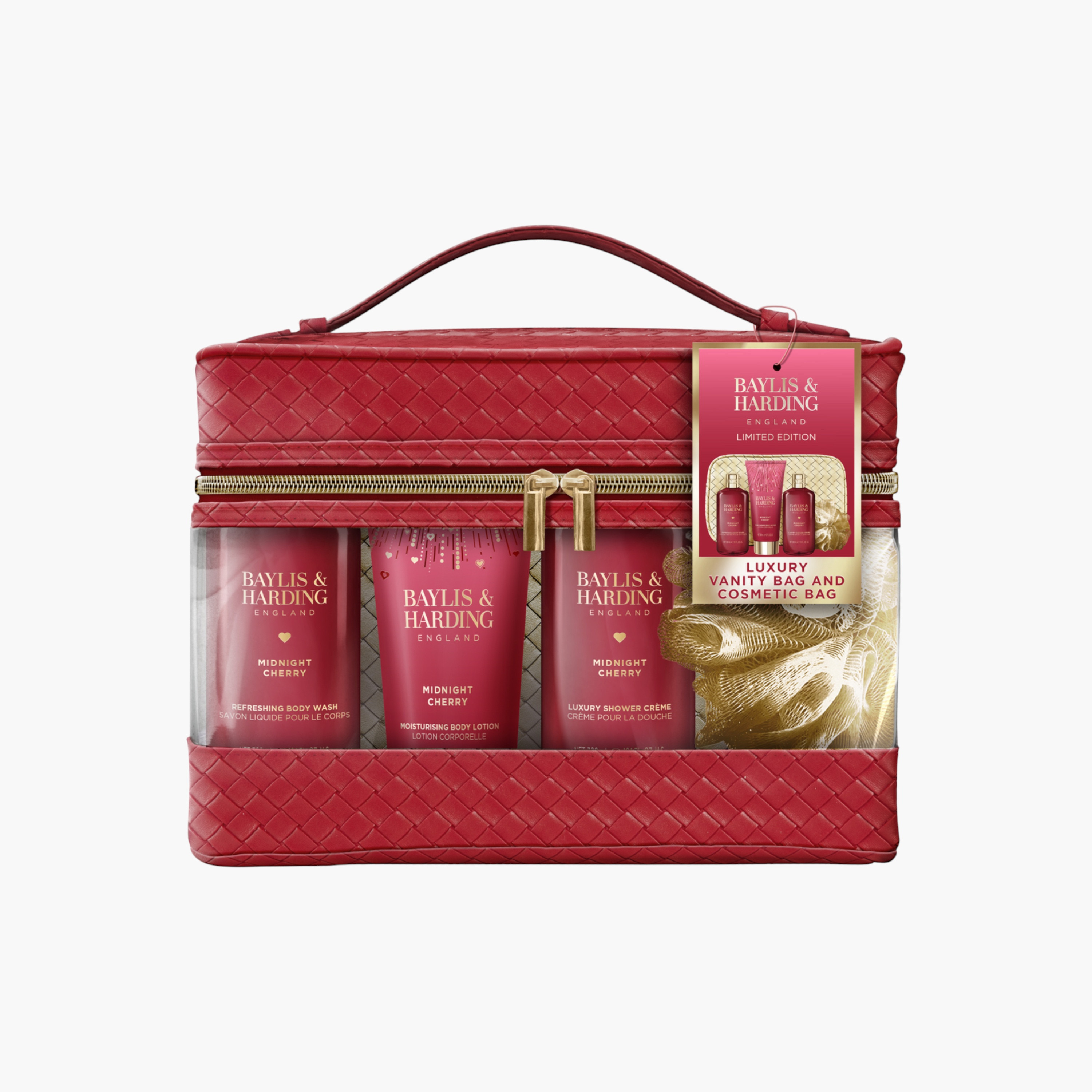 Baylis & Harding Red Woven Vanity Bag Set-beautyandpersonalcare-giftsets-image-1
