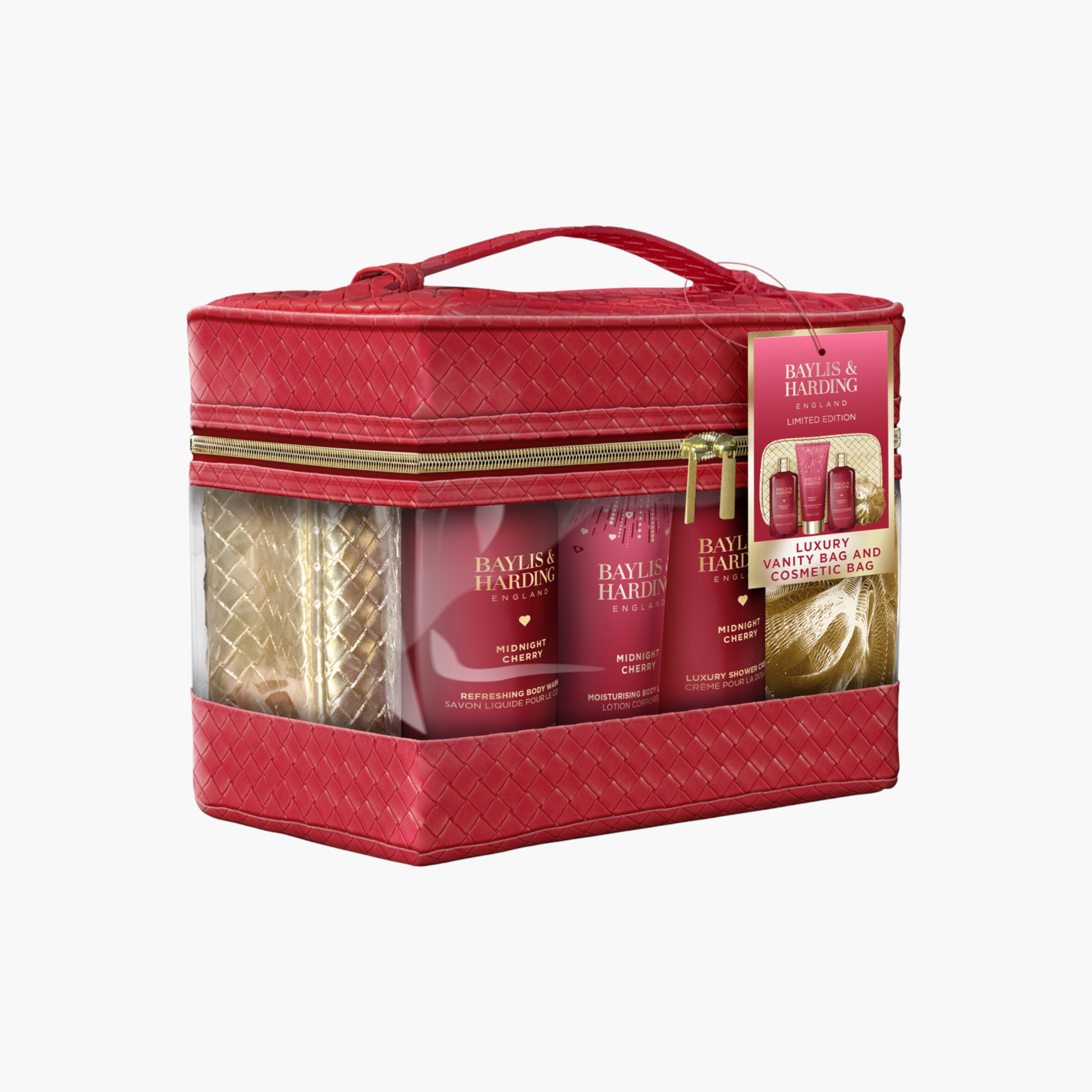Baylis & Harding Red Woven Vanity Bag Set-beautyandpersonalcare-giftsets-image-2