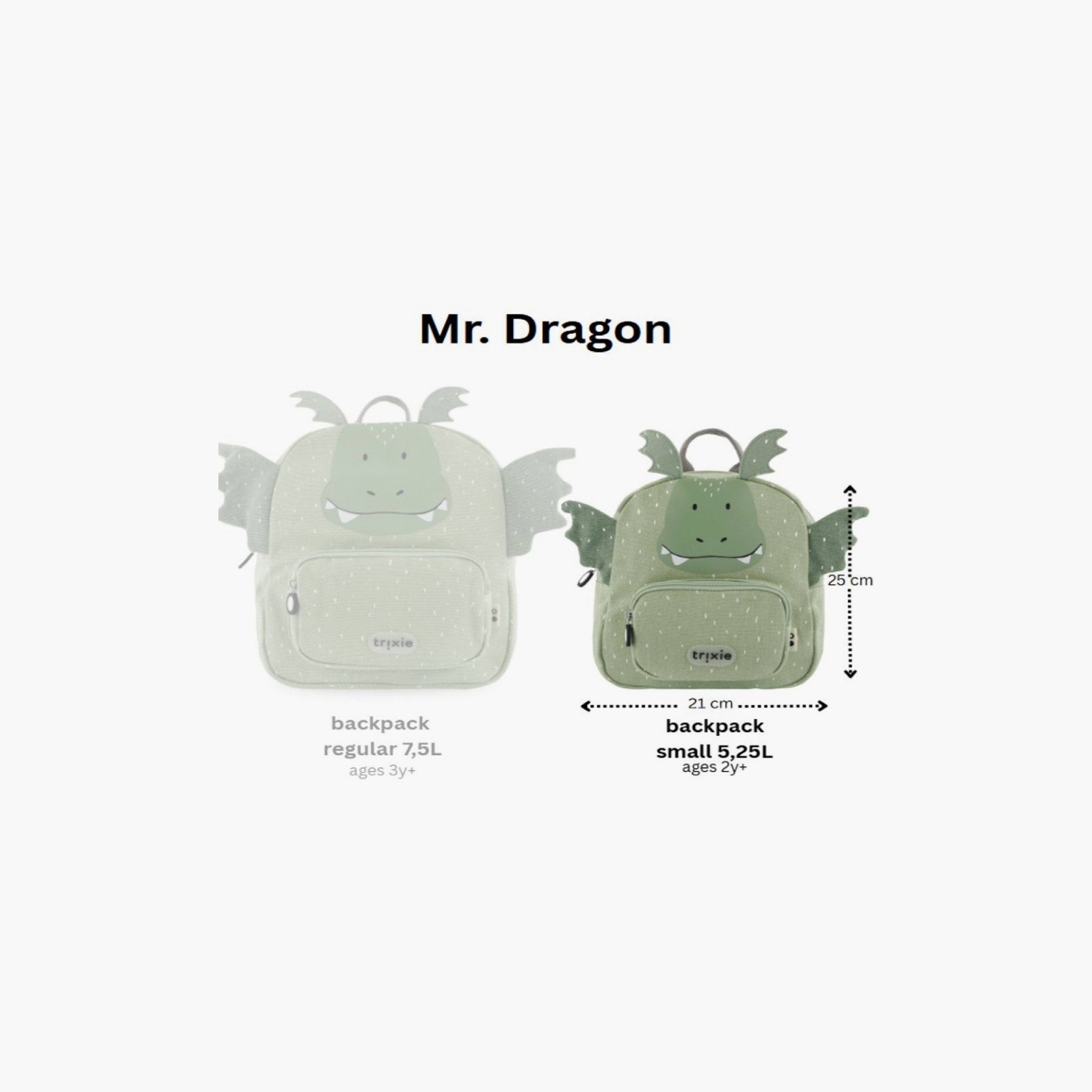 Trixie Mr. Dragon Small Backpack - 9.8 Inch - Green-school-bagsandbackpacks-backpacks-image-5