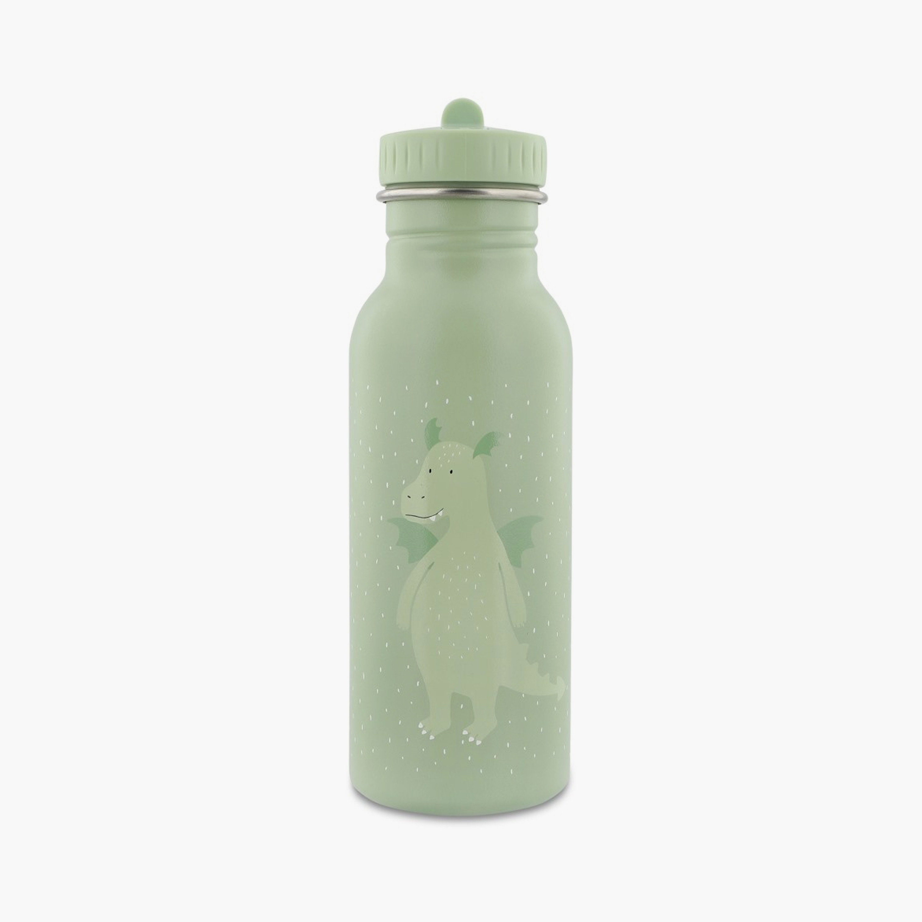 Trixie Mr. Dragon Wattle Bottle - 500 ml - Green-school-waterbottles-image-1