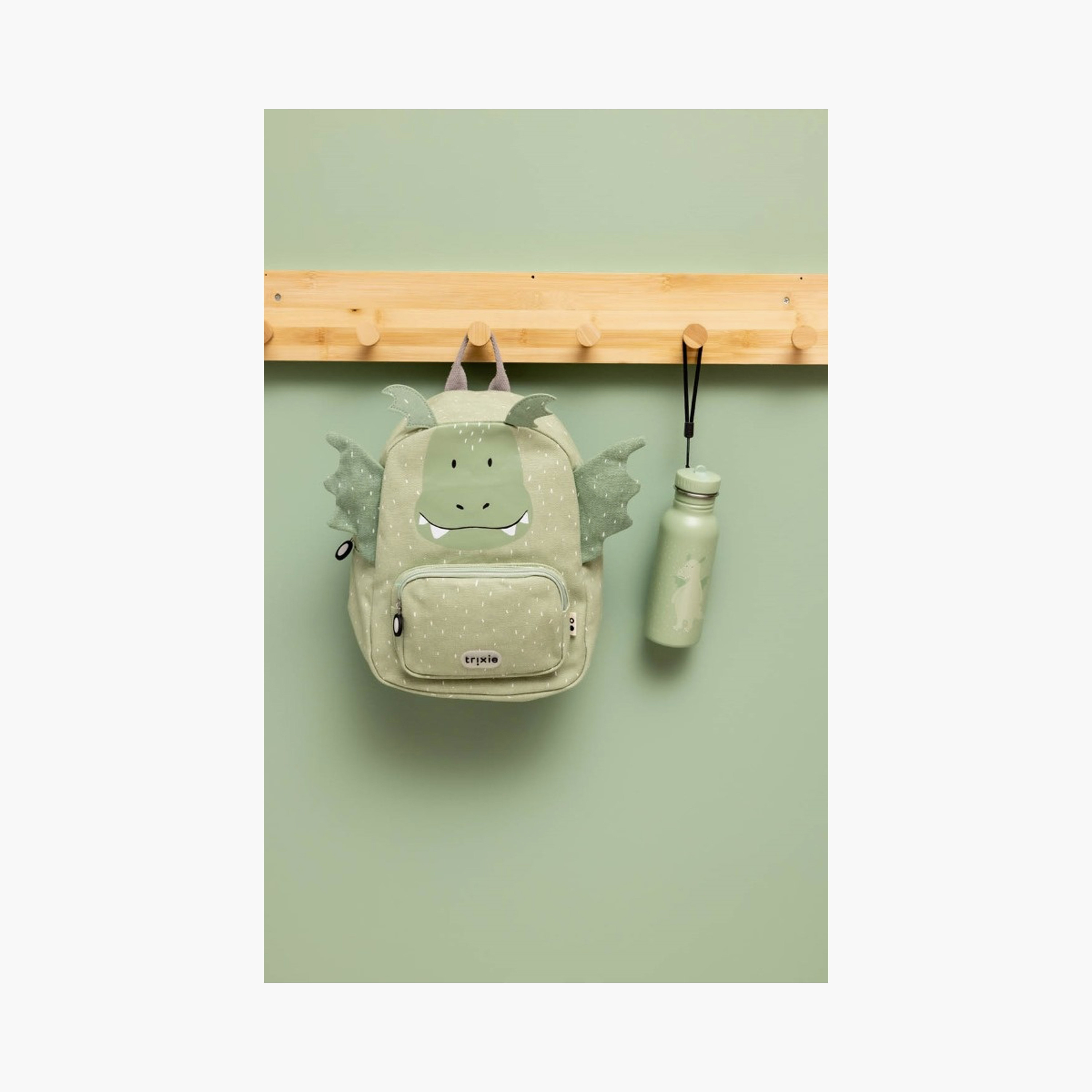 Trixie Mr. Dragon Wattle Bottle - 500 ml - Green-school-waterbottles-image-6