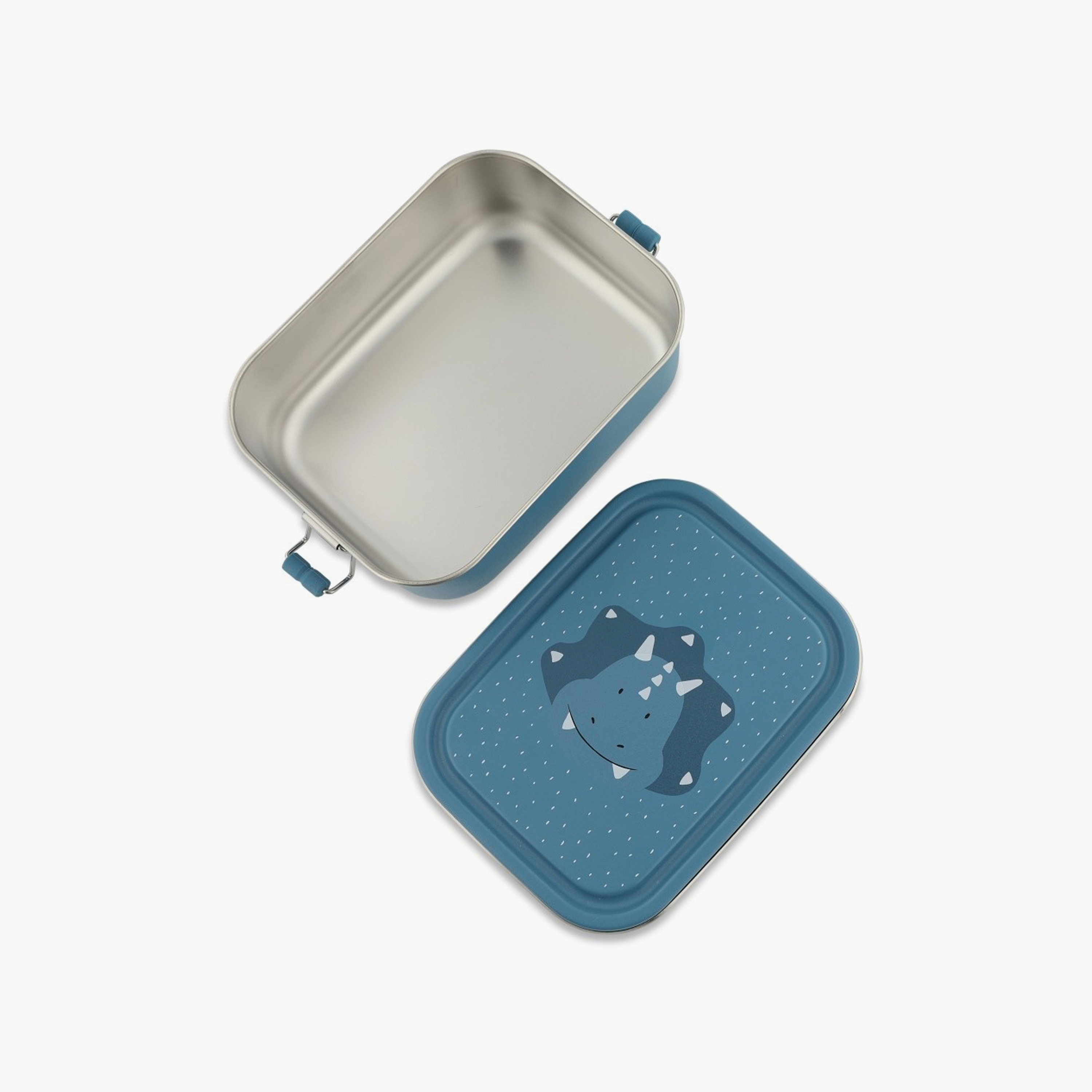 Trixie Mr. Triceratops Stainless Steel Lunch Box - Large - Blue-school-lunchessentials-lunchboxes-image-4