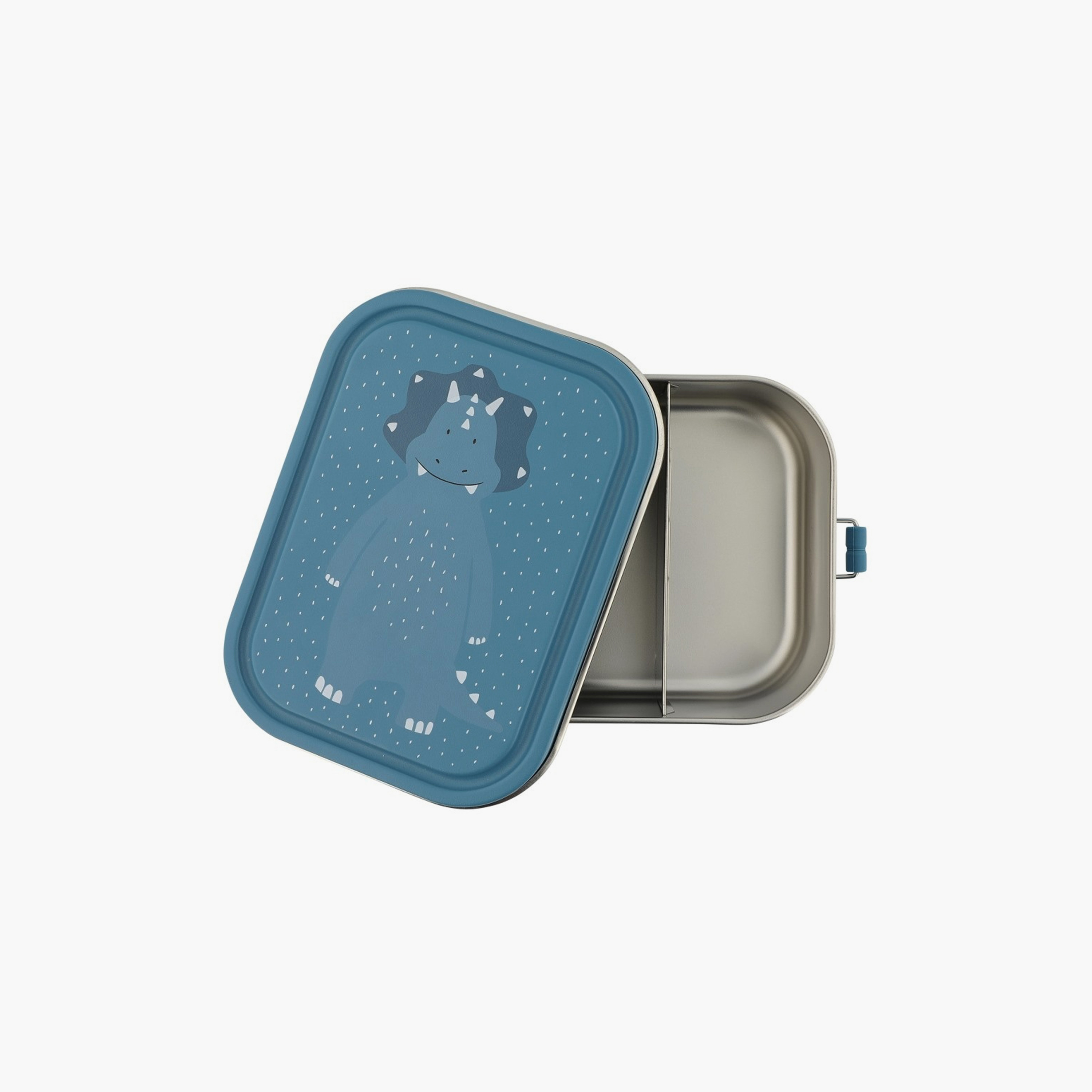 Trixie Mr. Triceratops Stainless Steel Lunch Box - Small - Blue-school-lunchessentials-lunchboxes-image-2