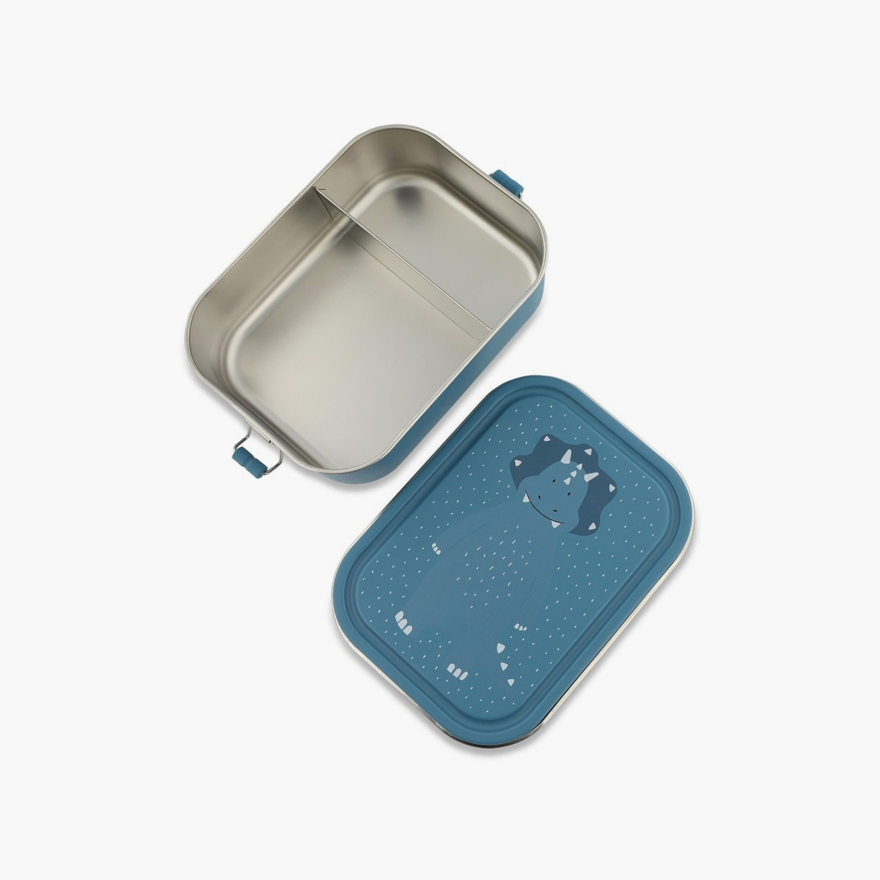Trixie Mr. Triceratops Stainless Steel Lunch Box - Small - Blue-school-lunchessentials-lunchboxes-image-4