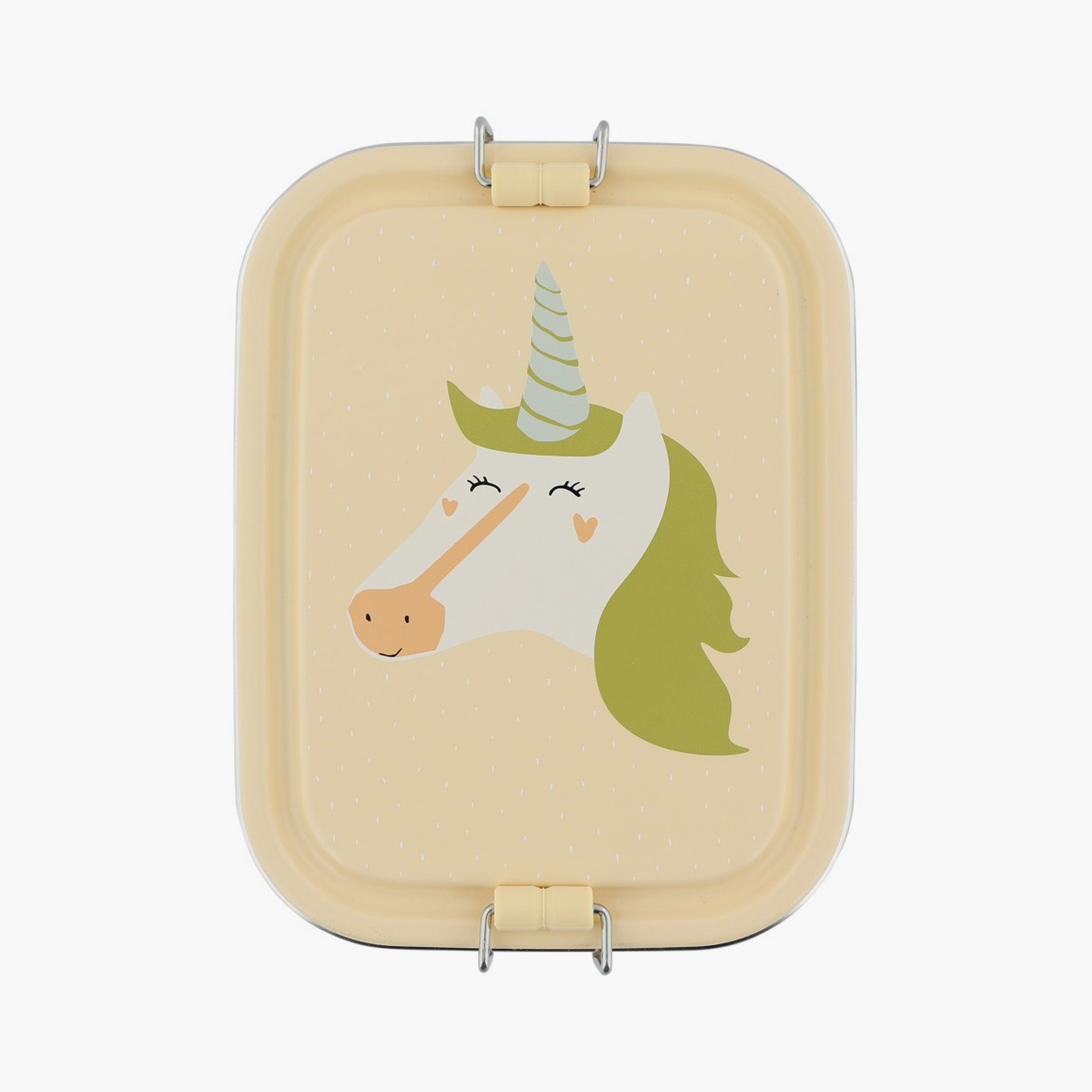 Trixie Mrs. Unicorn Stainless Steel Lunch Box - Small - Beige-school-lunchessentials-lunchboxes-image-1
