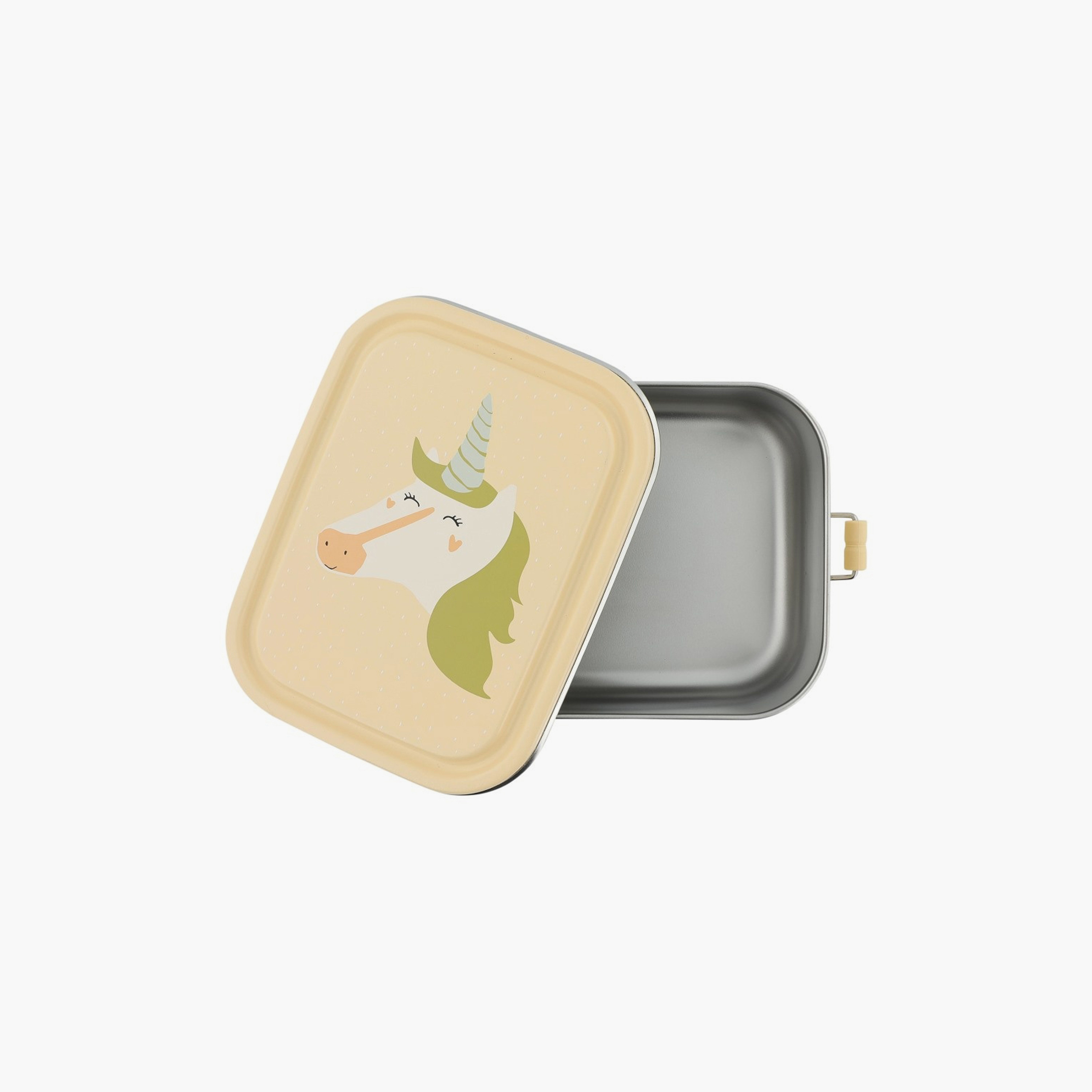 Trixie Mrs. Unicorn Stainless Steel Lunch Box - Small - Beige-school-lunchessentials-lunchboxes-image-2
