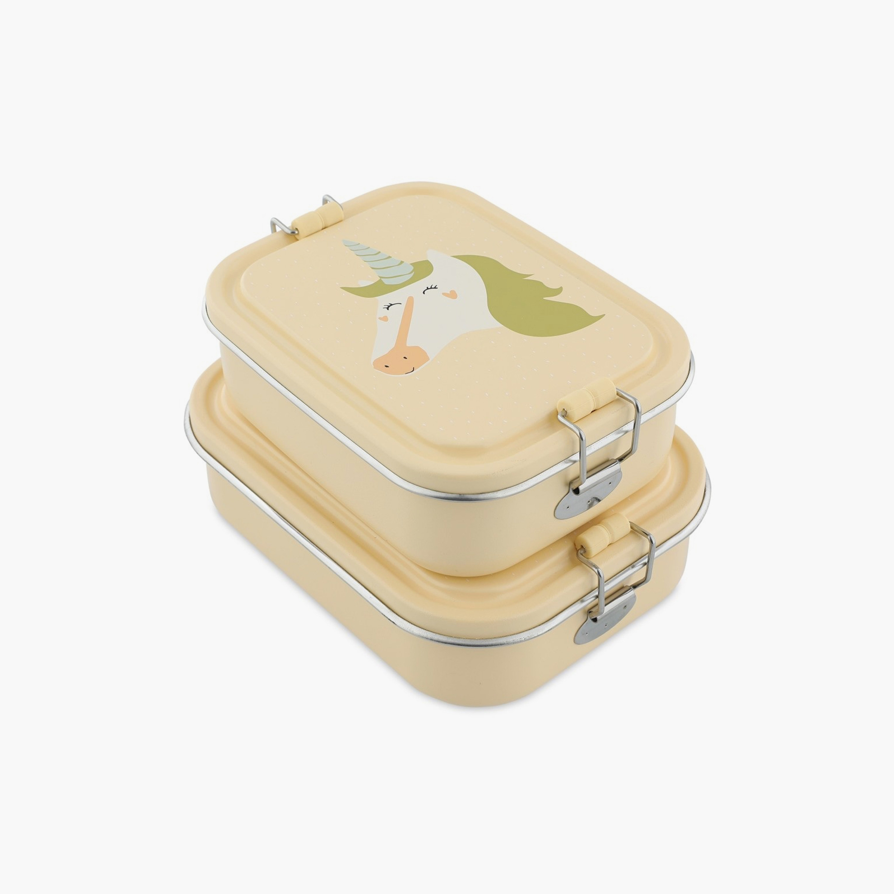 Trixie Mrs. Unicorn Stainless Steel Lunch Box - Small - Beige-school-lunchessentials-lunchboxes-image-6