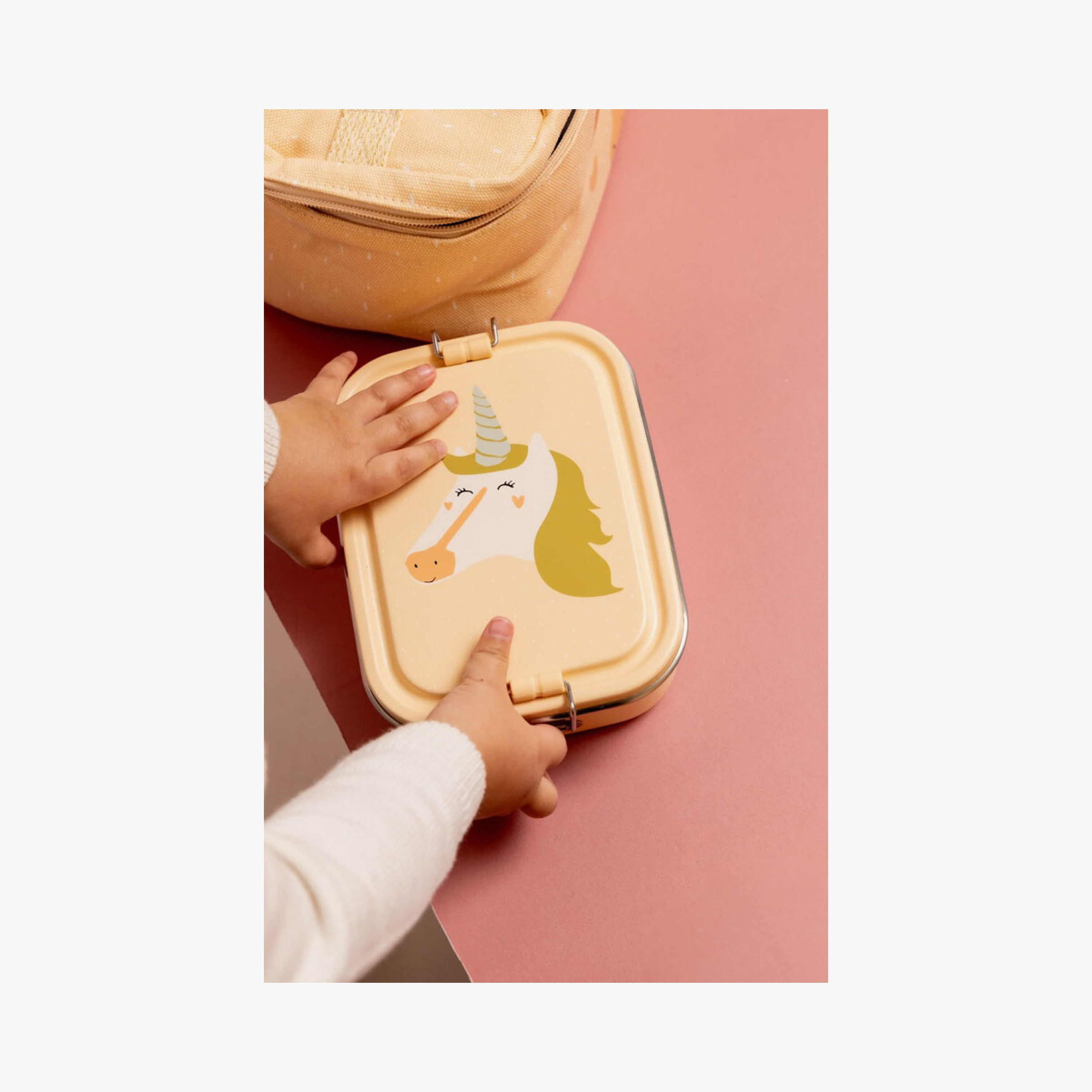 Trixie Mrs. Unicorn Stainless Steel Lunch Box - Small - Beige-school-lunchessentials-lunchboxes-image-8