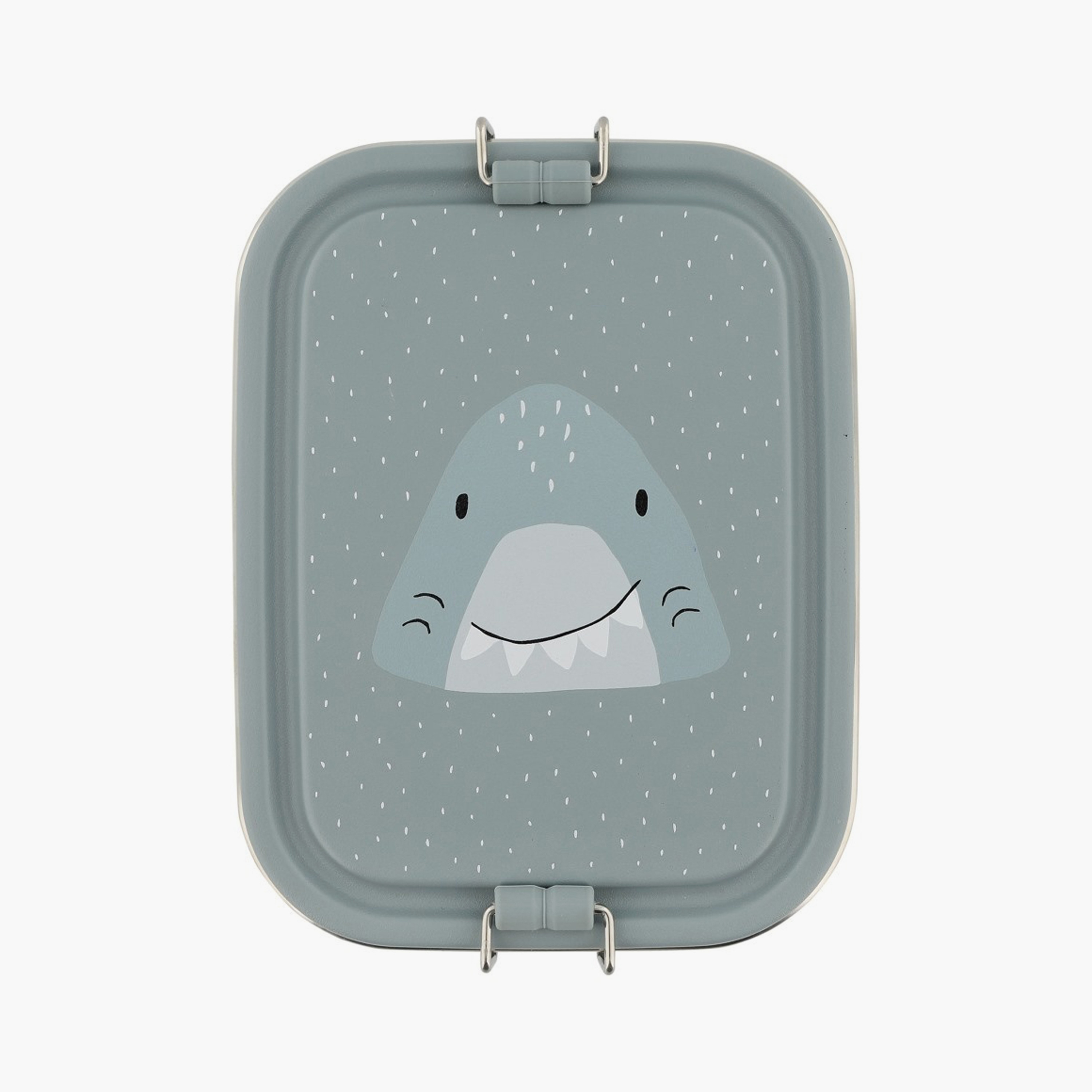 Trixie Mr. Shark Stainless Steel Lunch Box - Small - Grey-school-lunchessentials-lunchboxes-image-1